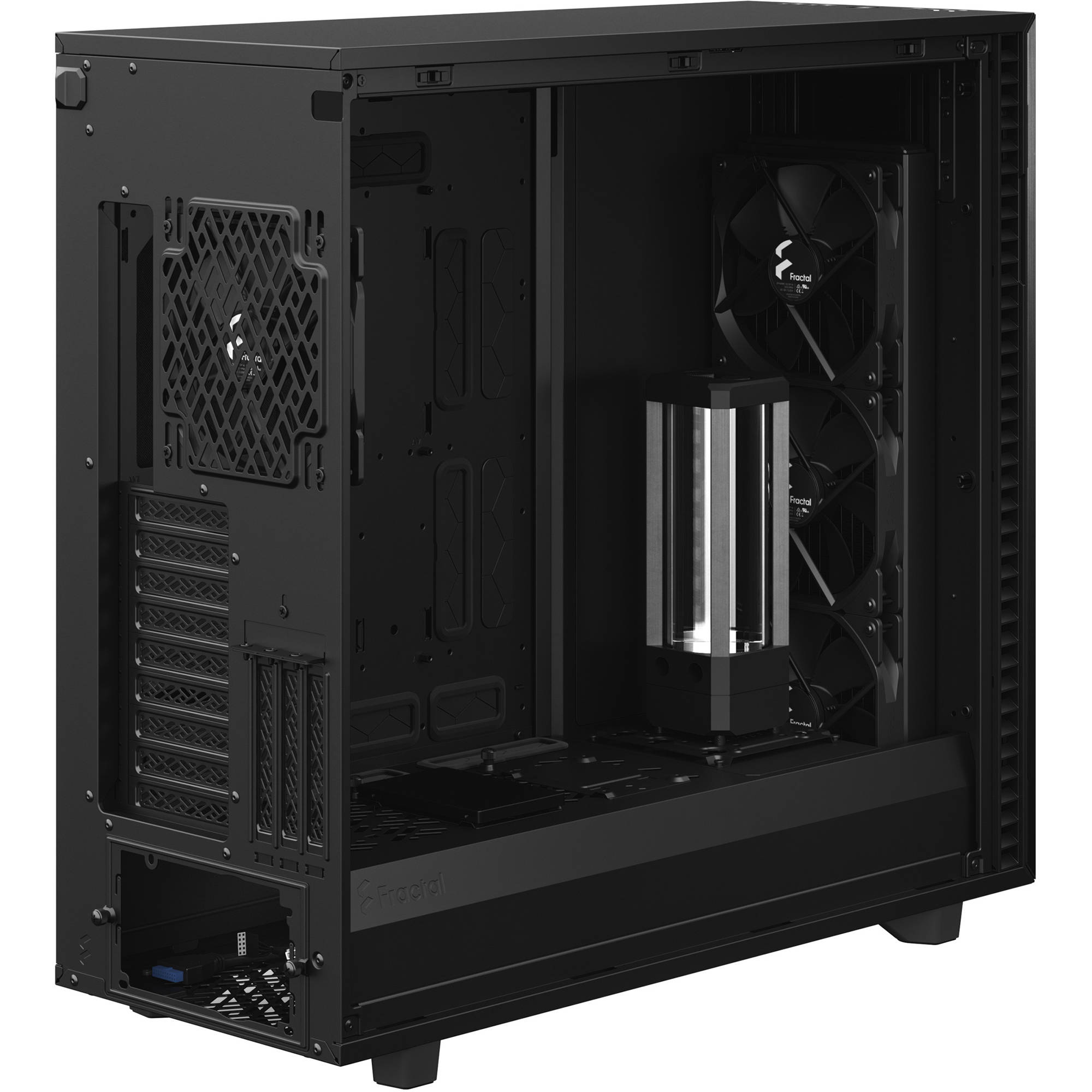 Fractal Design Define 7 XL Black Solid full tower PC case with solid black side panel — view 15