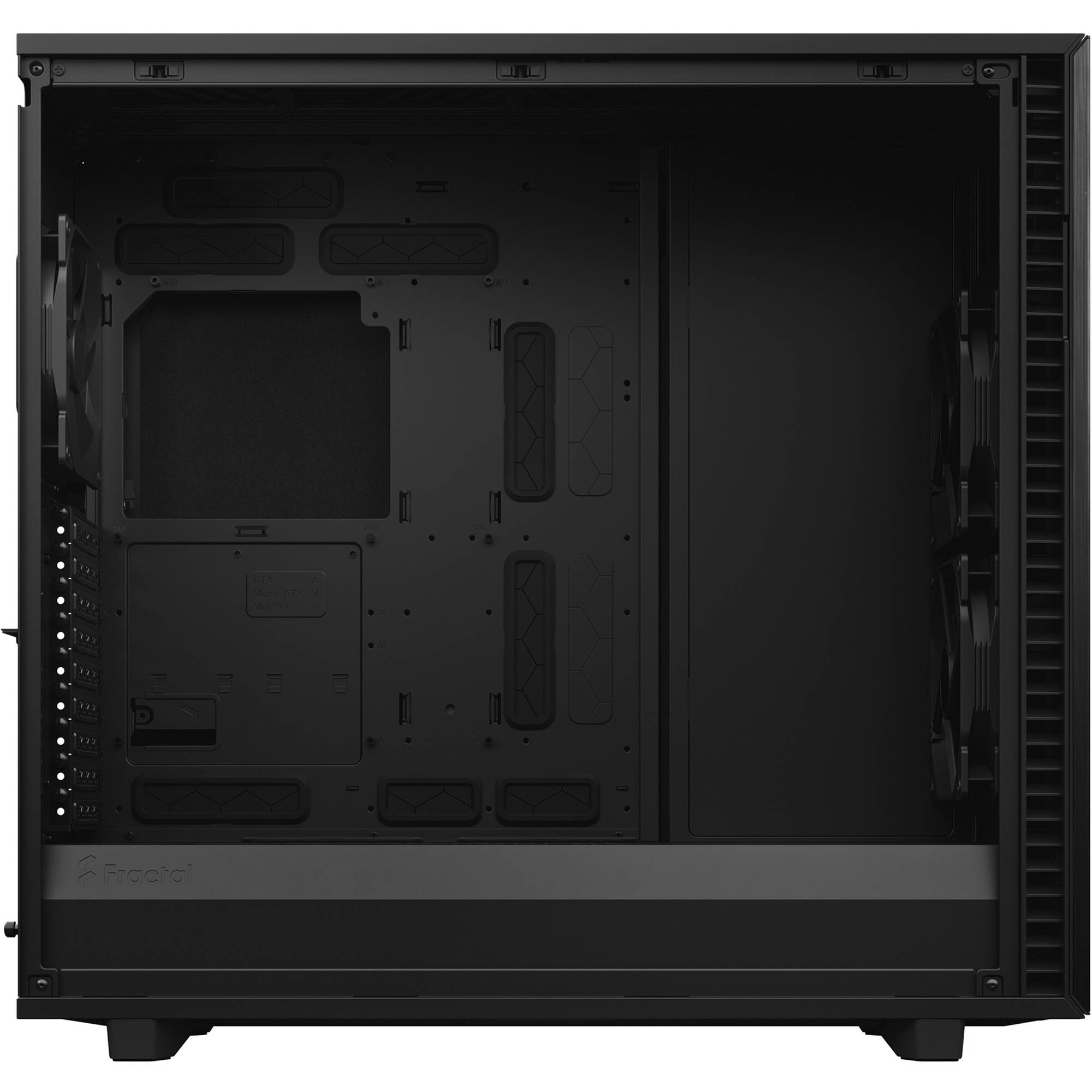Fractal Design Define 7 XL Black Solid full tower PC case with solid black side panel — view 17