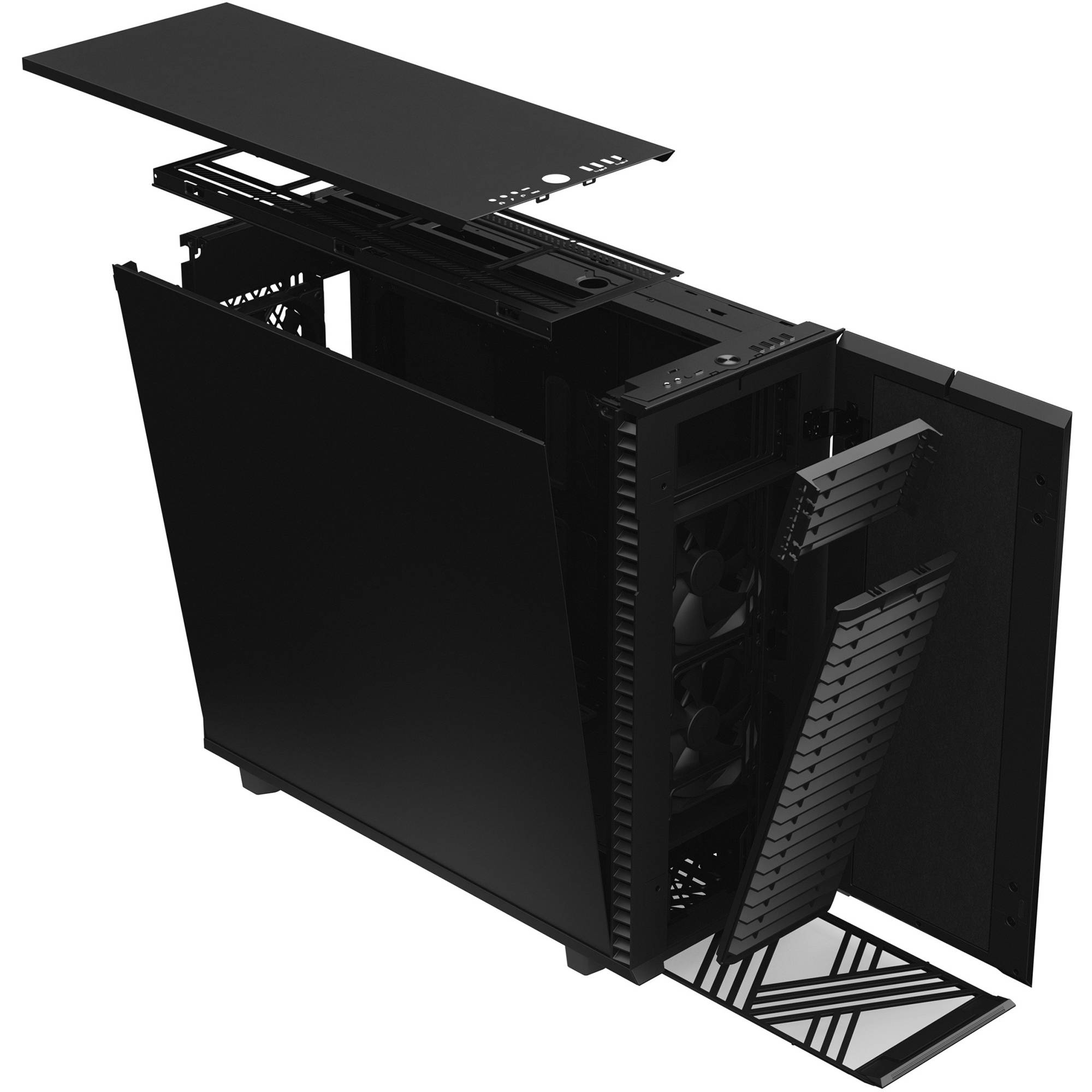 Fractal Design Define 7 XL Black Solid full tower PC case with solid black side panel — view 19