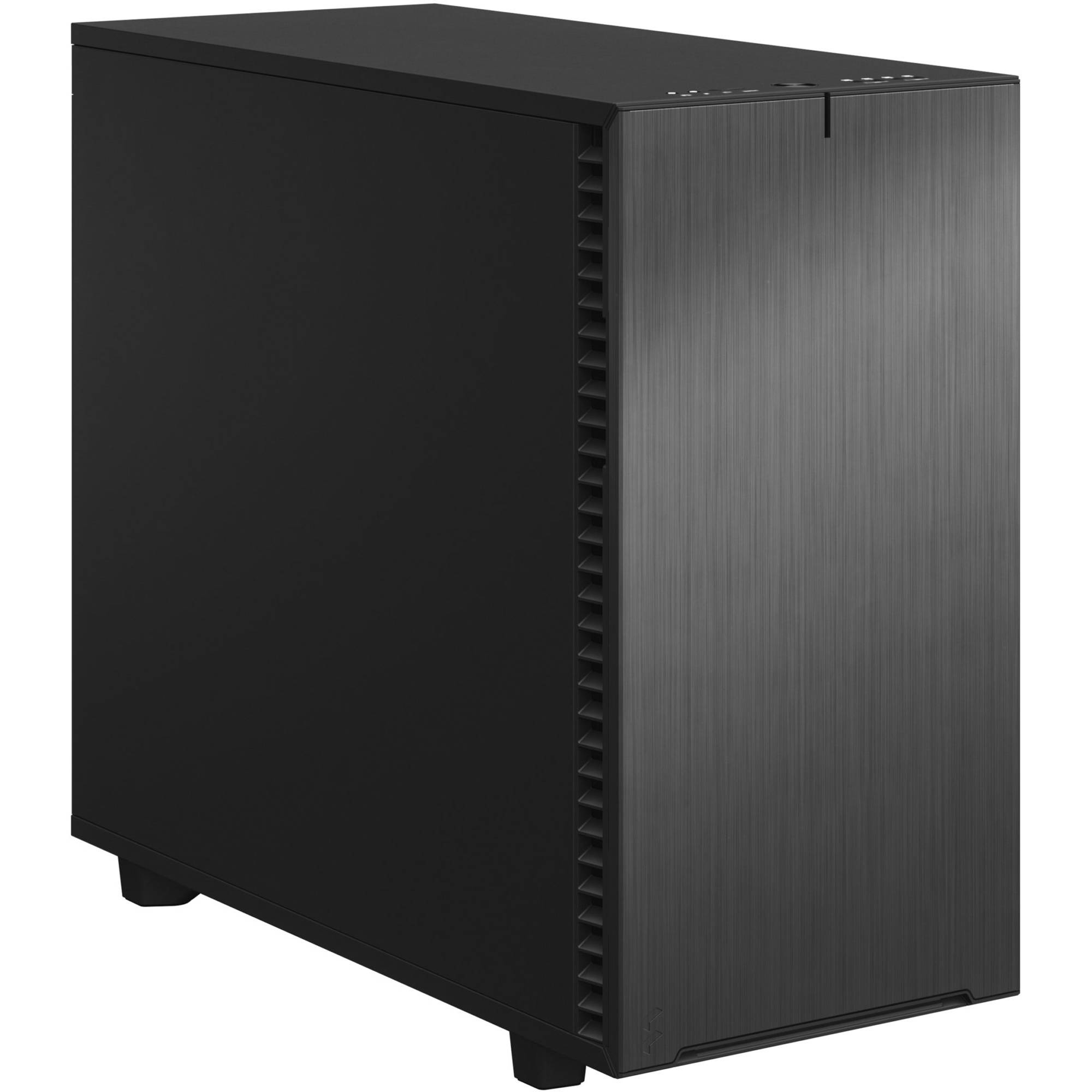 Fractal Design Define 7 XL Black Solid full tower PC case with solid black side panel — view 3