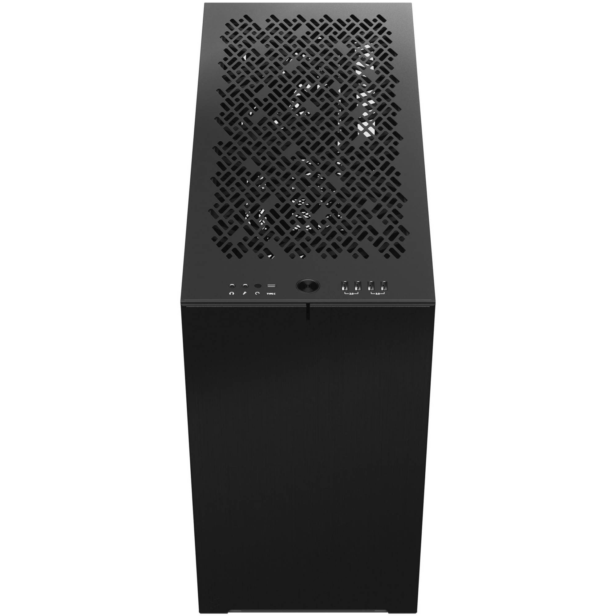 Fractal Design Define 7 XL Black Solid full tower PC case with solid black side panel — view 7