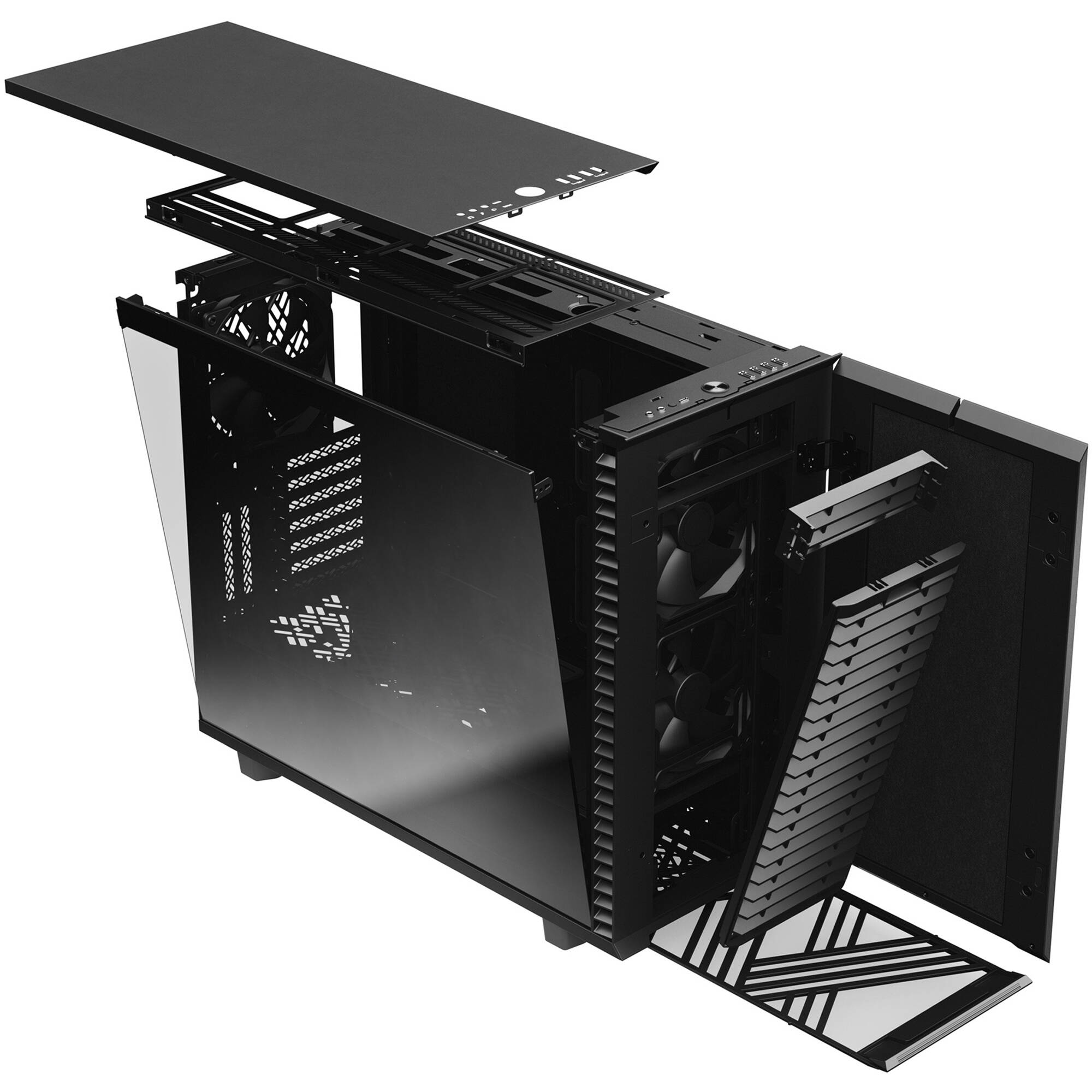 Fractal Design Define 7 XL Black TG Dark Tint full tower case with tempered glass side panel — view 20