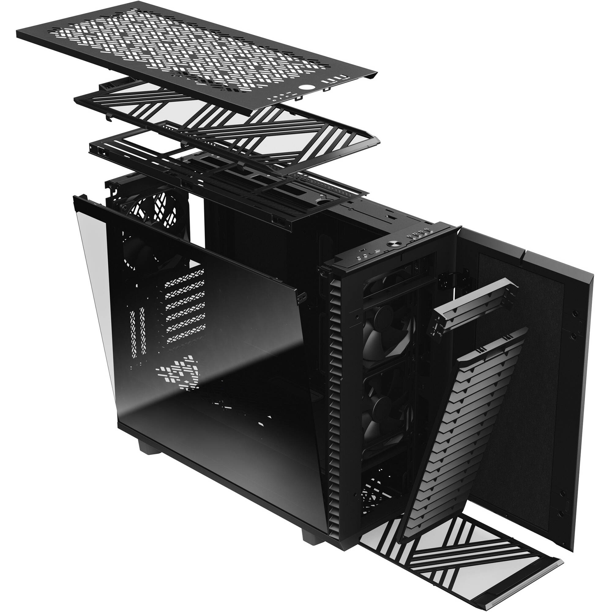 Fractal Design Define 7 XL Black TG Dark Tint full tower case with tempered glass side panel — view 21