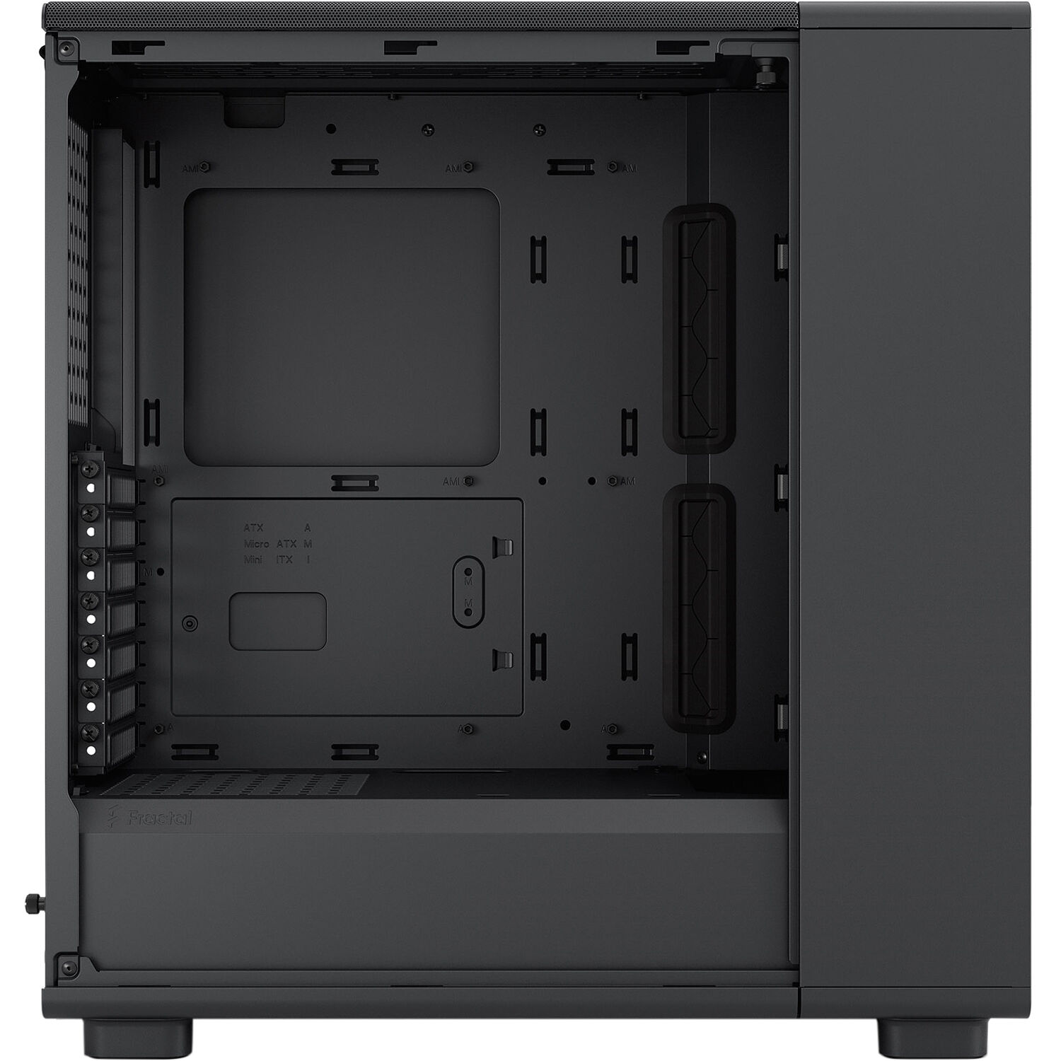 Fractal Design Epoch Black Solid mid-tower PC case with mesh front and solid side panel — view 13