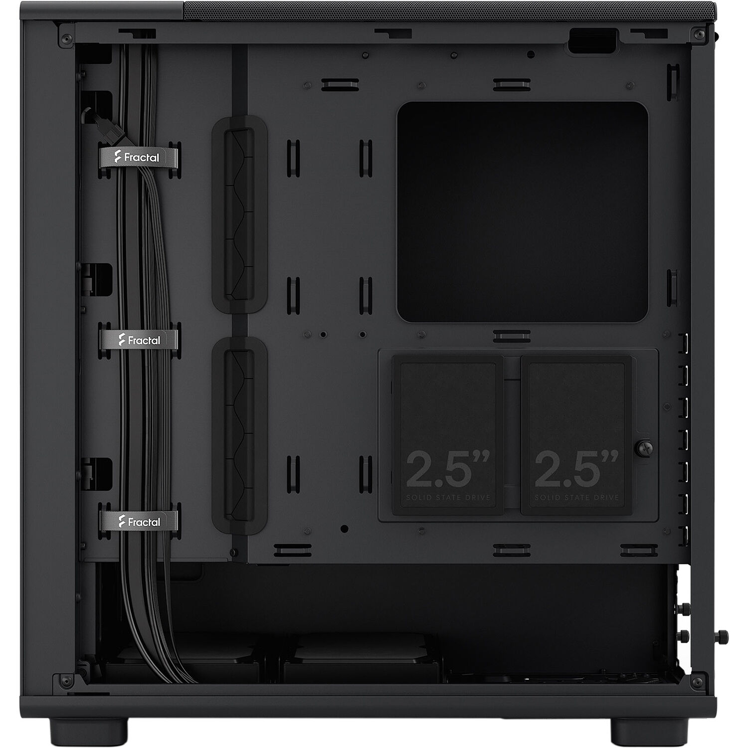 Fractal Design Epoch Black Solid mid-tower PC case with mesh front and solid side panel — view 15