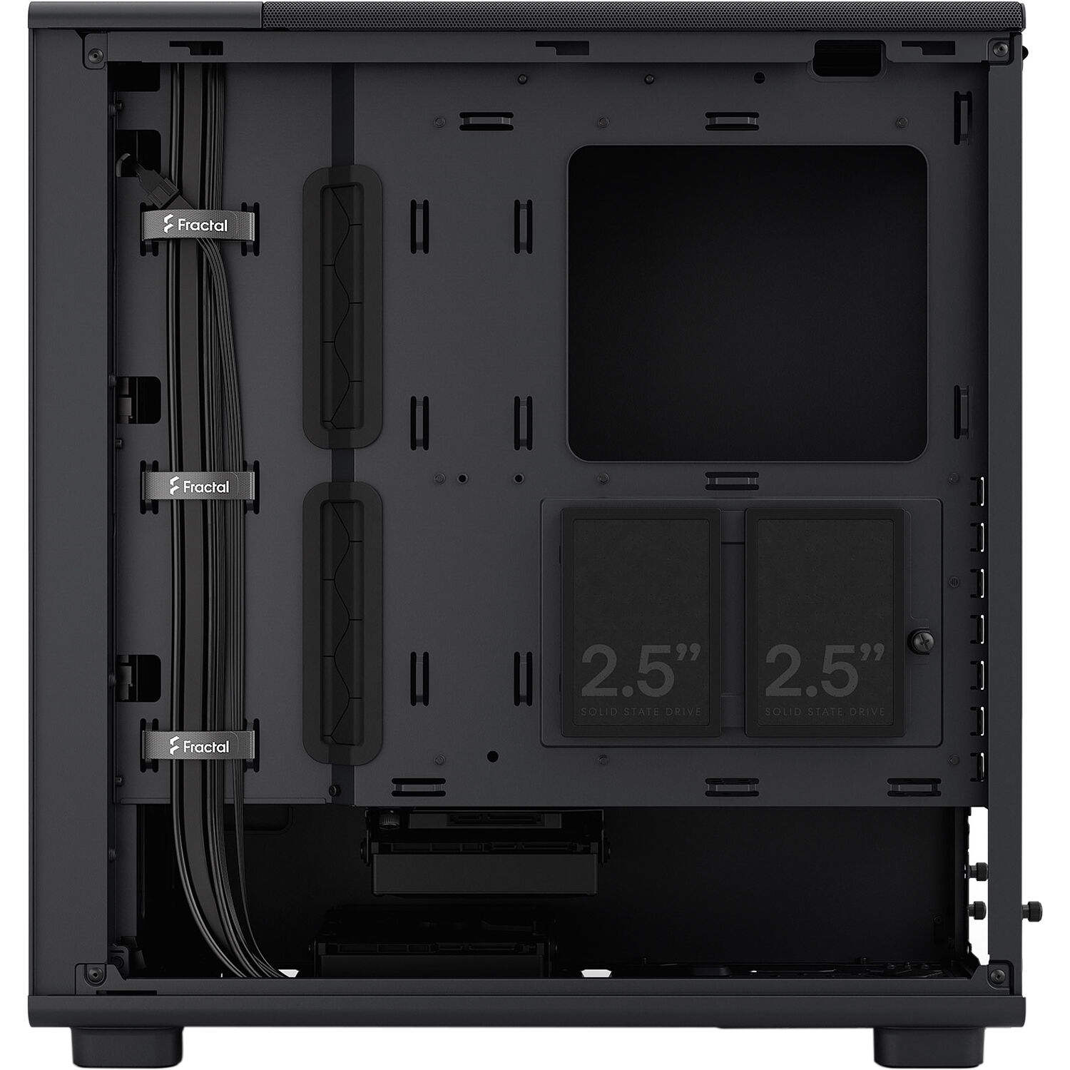 Fractal Design Epoch Black Solid mid-tower PC case with mesh front and solid side panel — view 16
