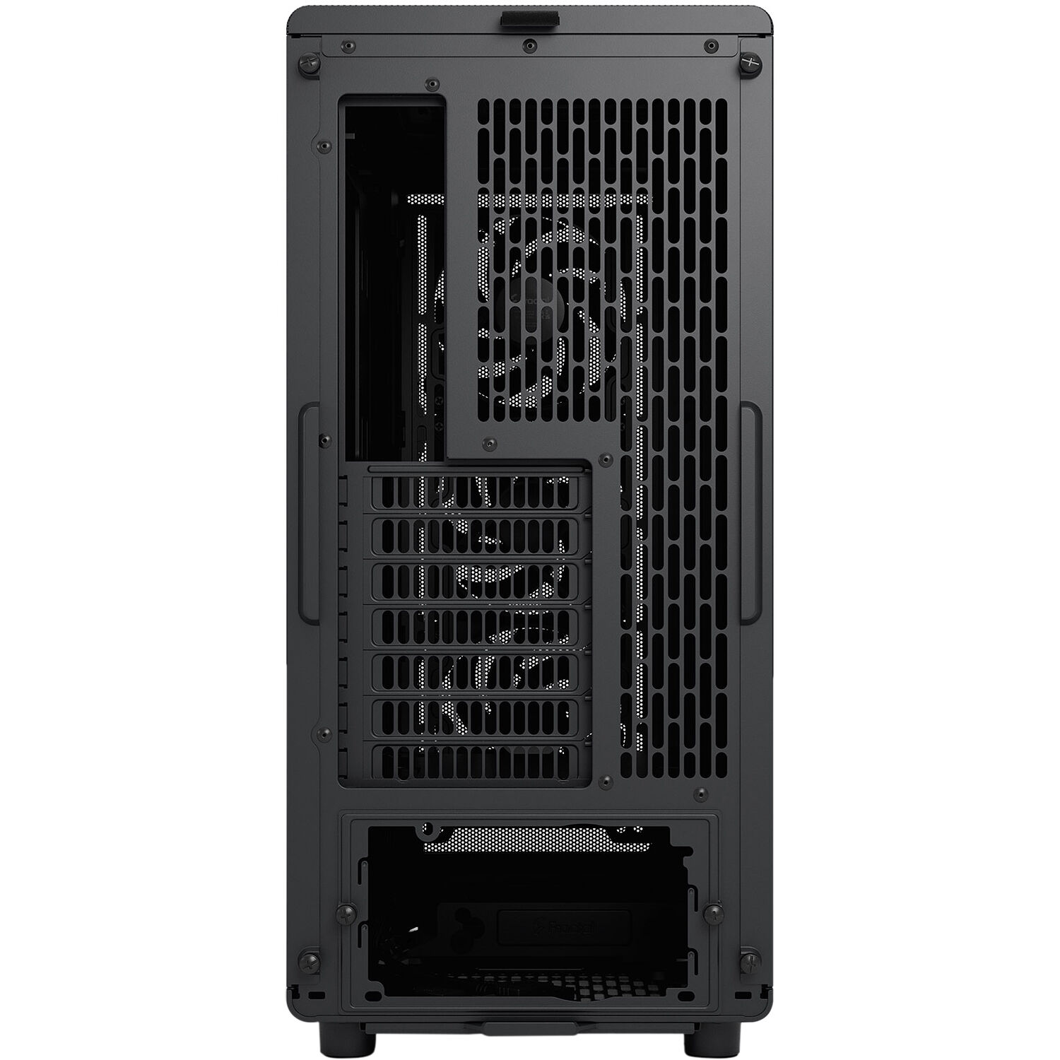 Fractal Design Epoch Black Solid mid-tower PC case with mesh front and solid side panel — view 2