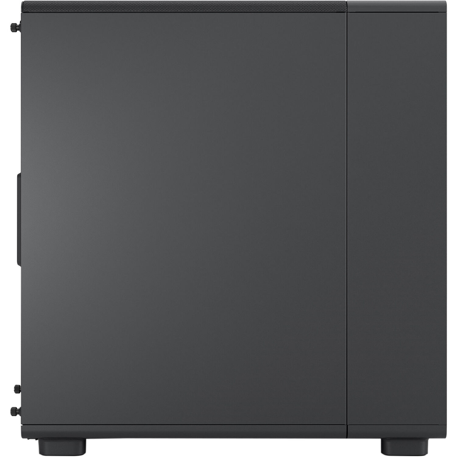 Fractal Design Epoch Black Solid mid-tower PC case with mesh front and solid side panel — view 3