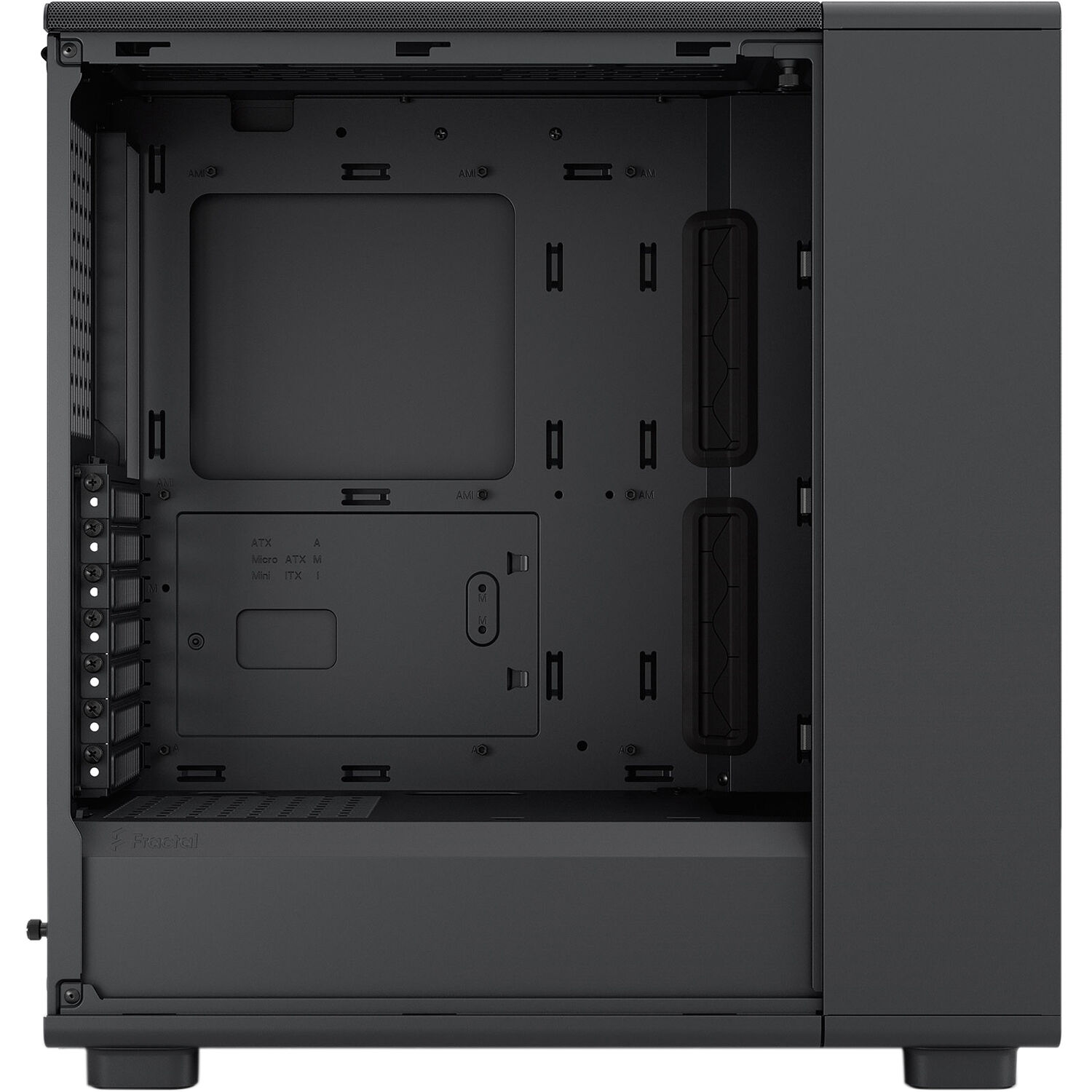 Fractal Design Epoch Black Light Tint TG mid tower case with mesh front and tempered glass side panel — view 13