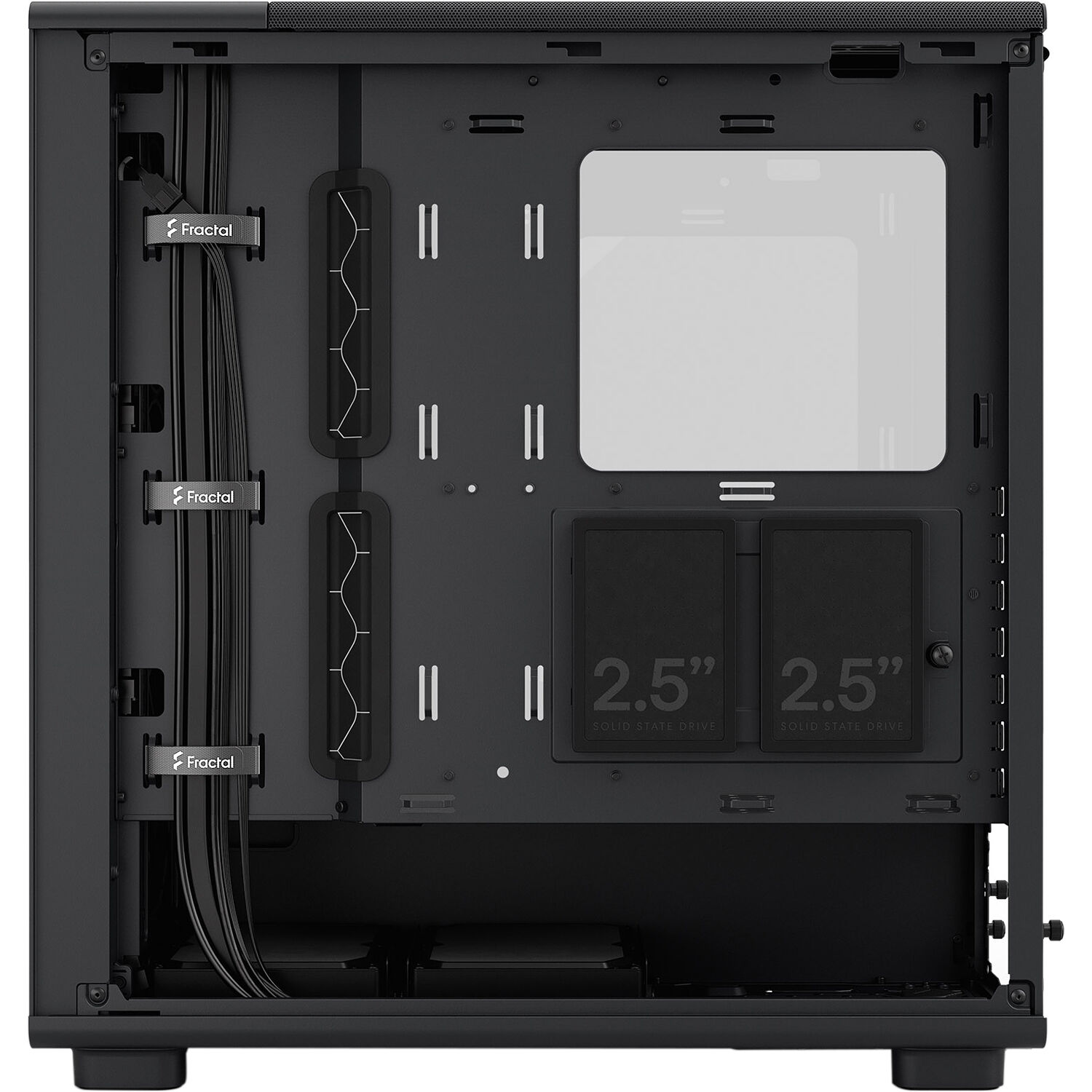 Fractal Design Epoch Black Light Tint TG mid tower case with mesh front and tempered glass side panel — view 15