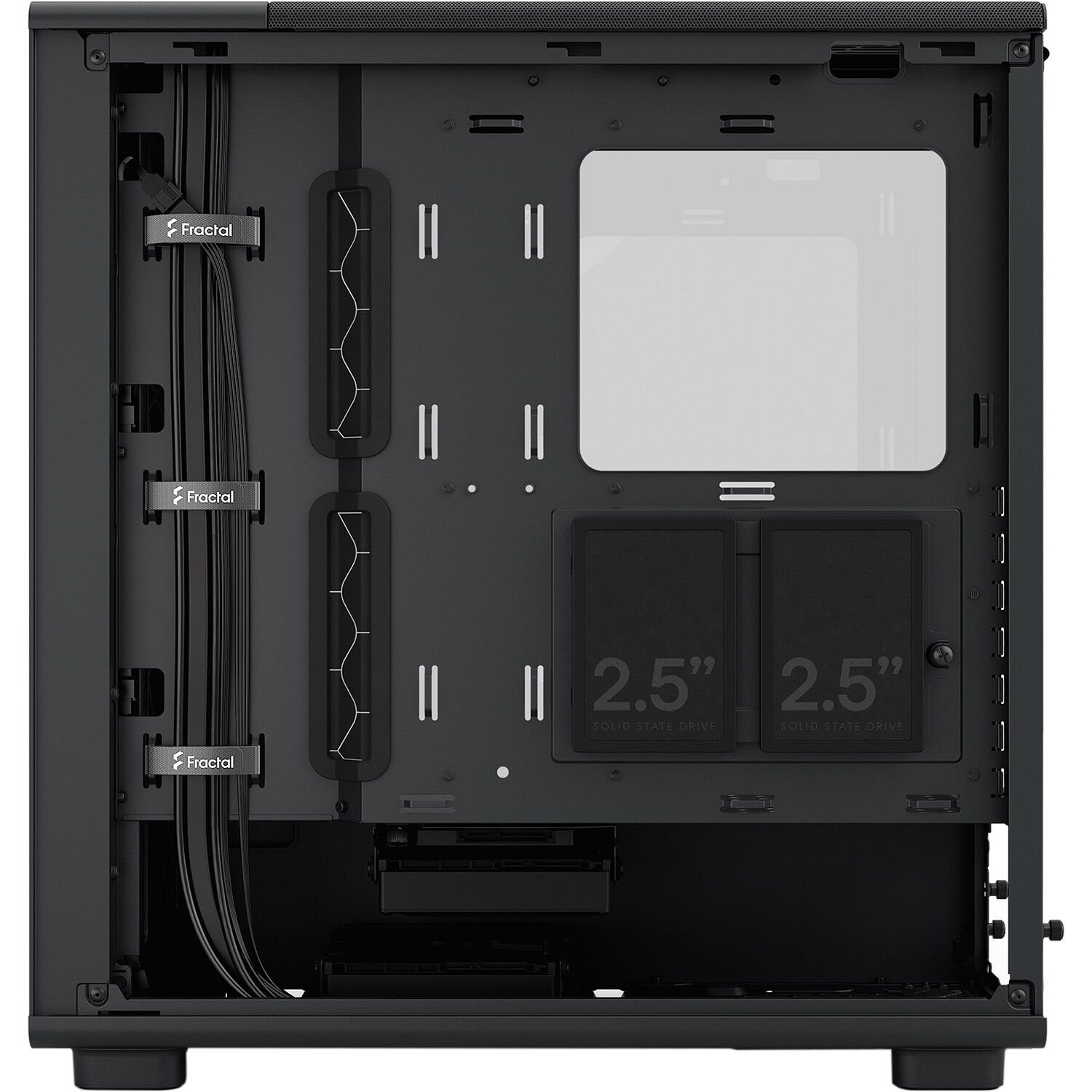 Fractal Design Epoch Black Light Tint TG mid tower case with mesh front and tempered glass side panel — view 16