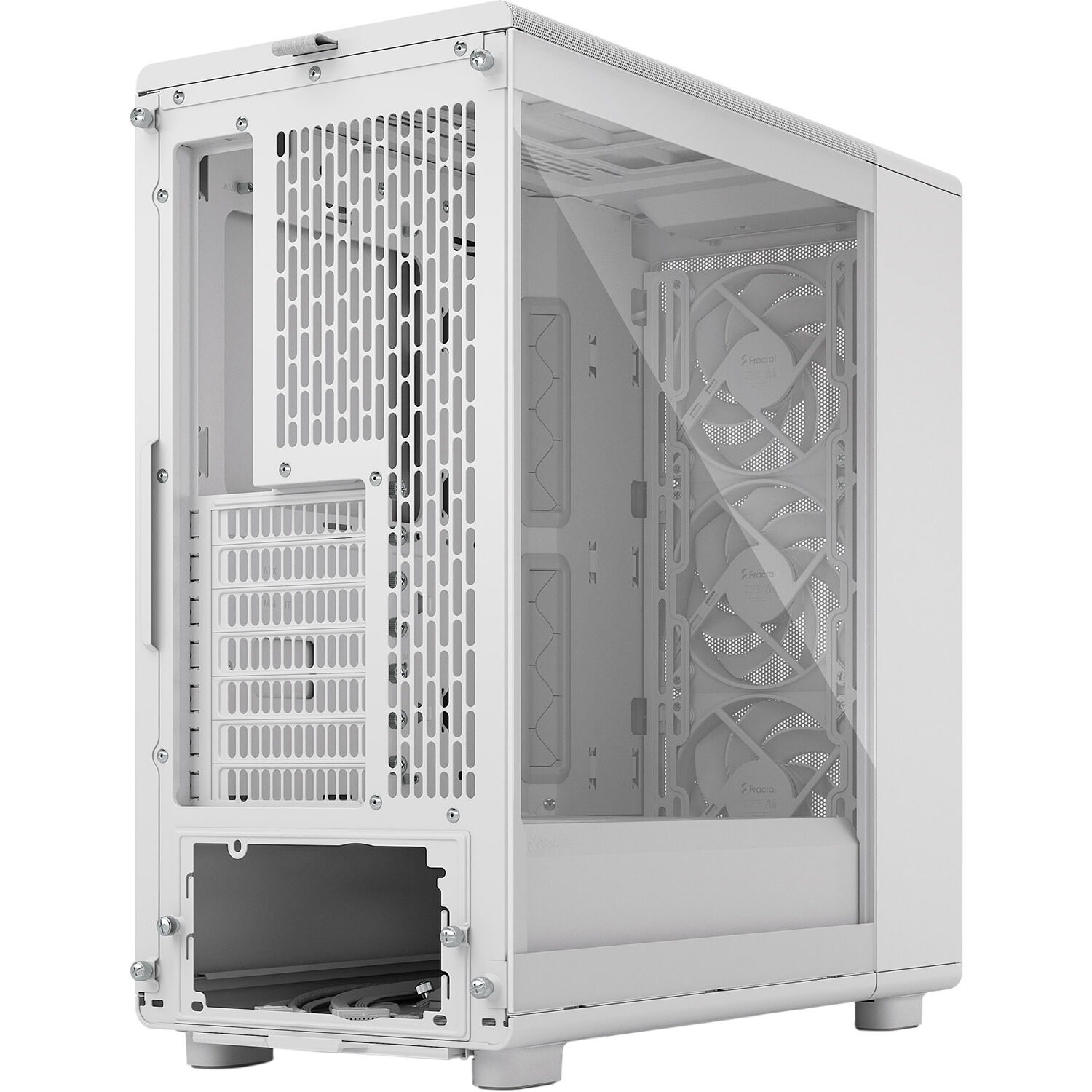 Fractal Design Epoch White Clear TG mid tower case with mesh front and tempered glass side panel — view 10