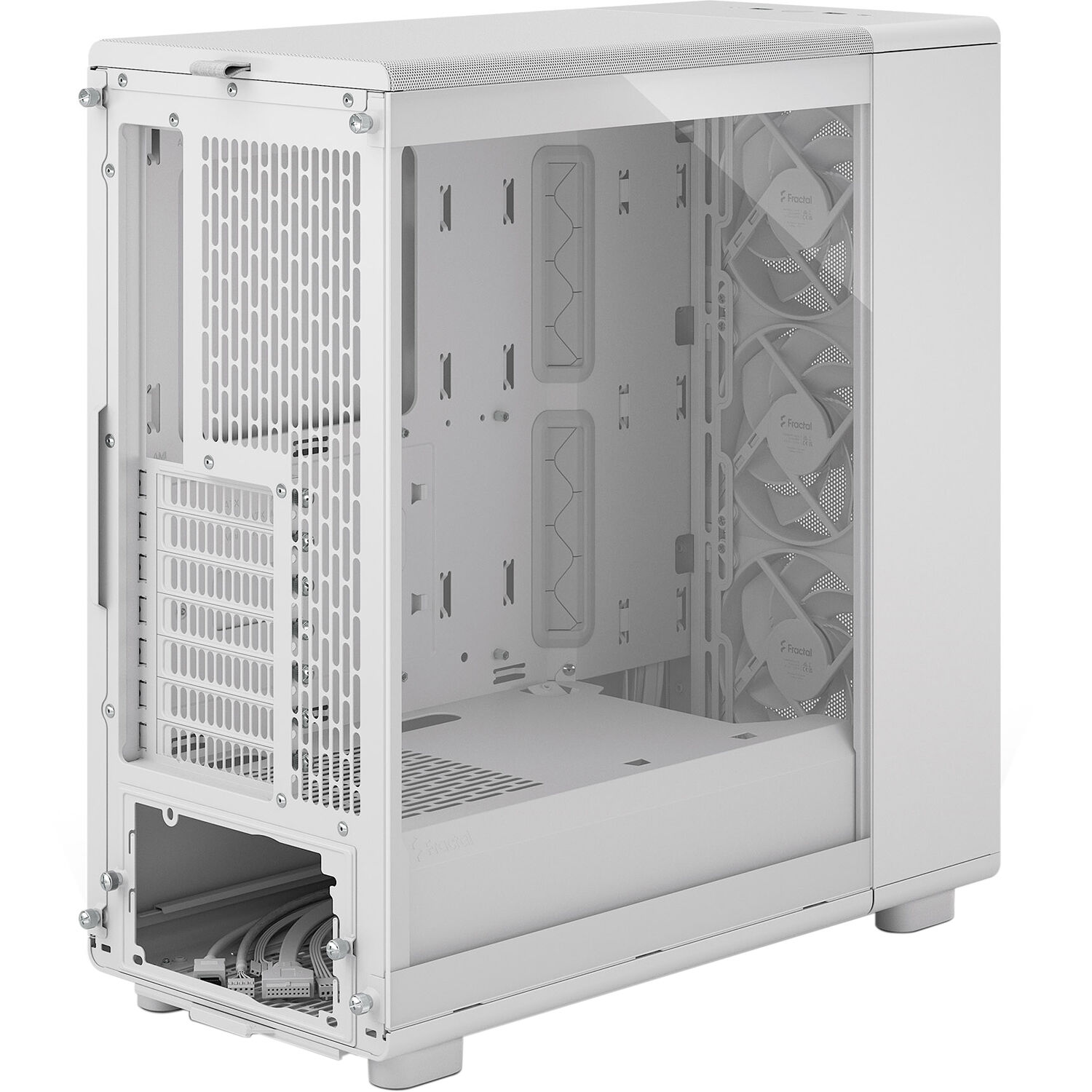 Fractal Design Epoch White Clear TG mid tower case with mesh front and tempered glass side panel — view 12