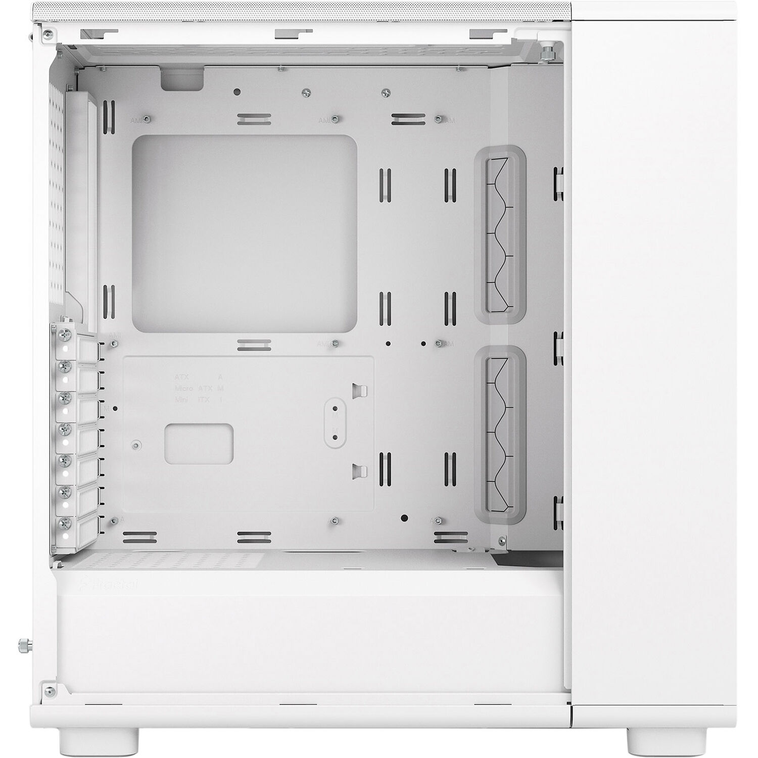 Fractal Design Epoch White Clear TG mid tower case with mesh front and tempered glass side panel — view 13