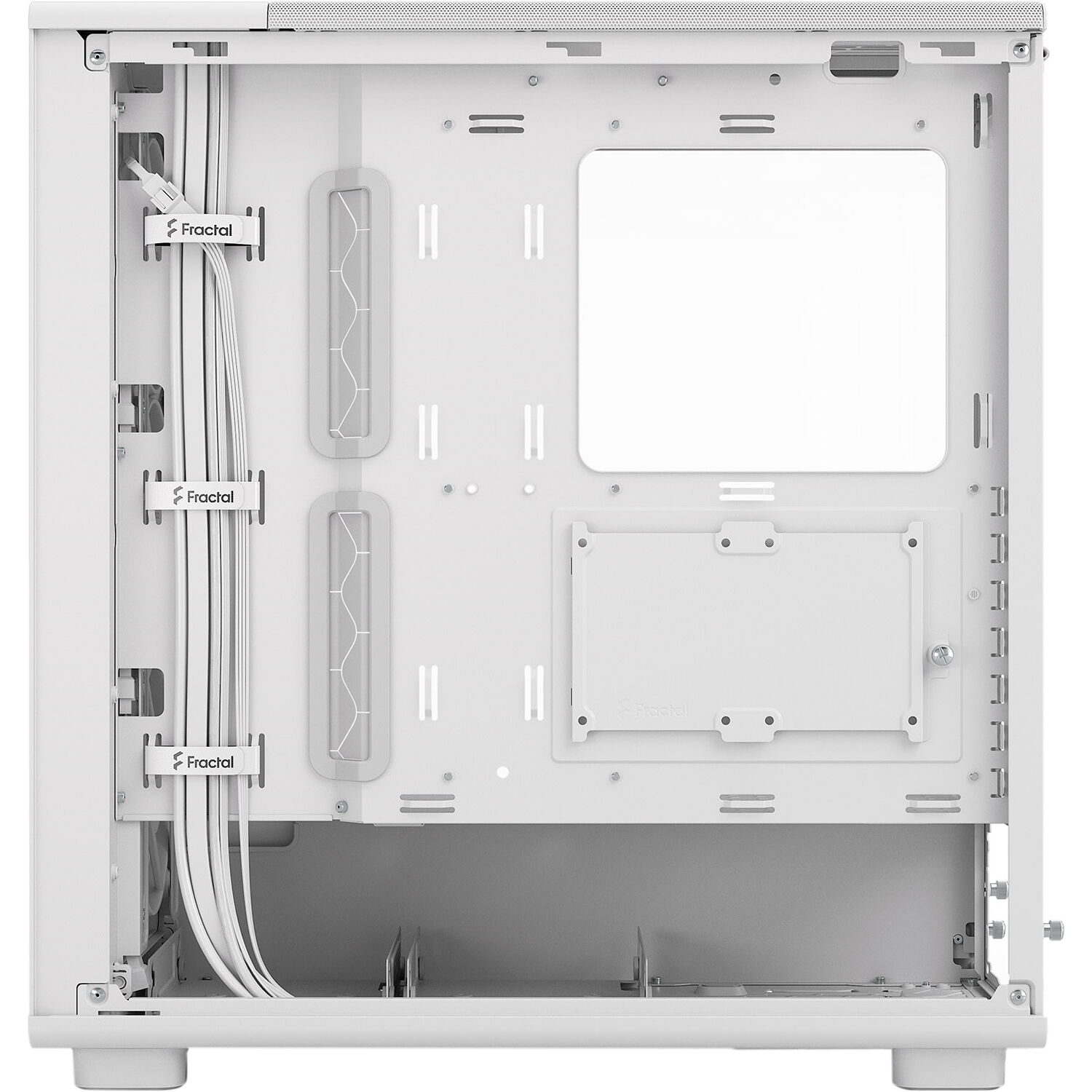 Fractal Design Epoch White Clear TG mid tower case with mesh front and tempered glass side panel — view 14