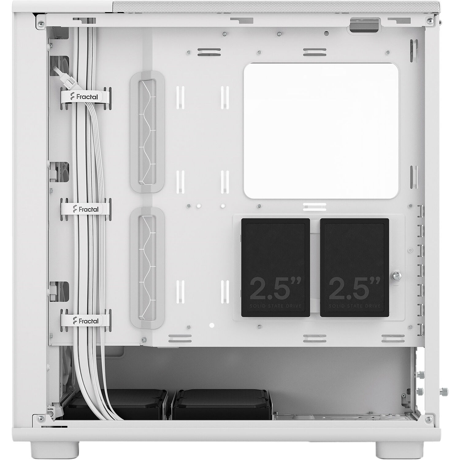 Fractal Design Epoch White Clear TG mid tower case with mesh front and tempered glass side panel — view 15