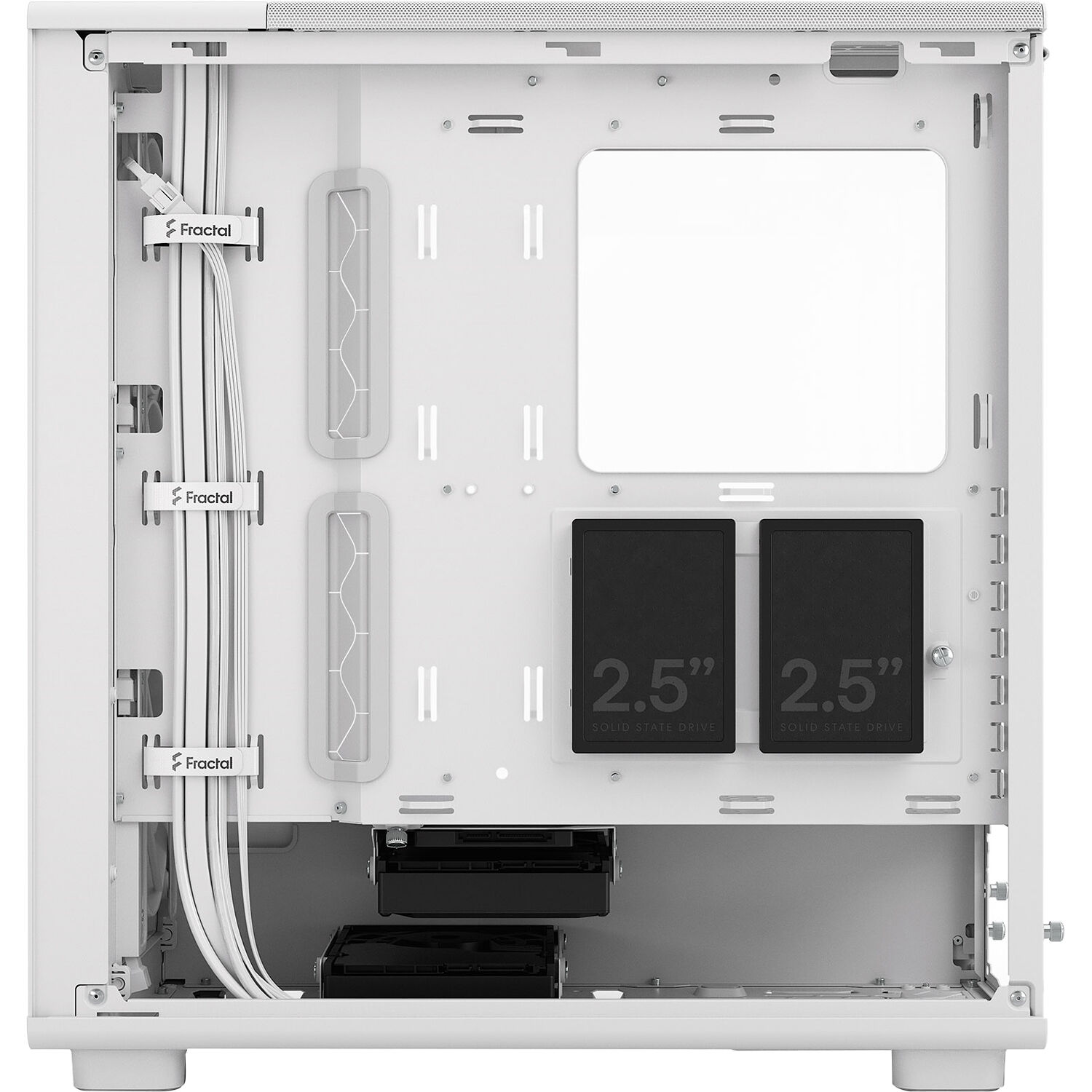 Fractal Design Epoch White Clear TG mid tower case with mesh front and tempered glass side panel — view 16