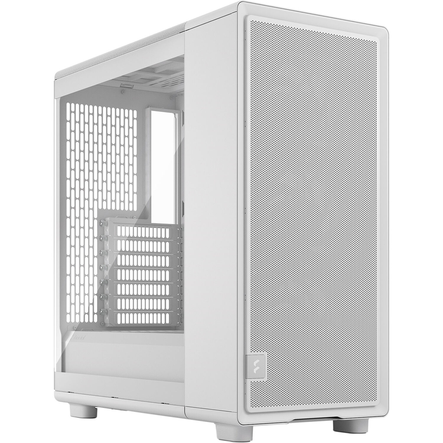 Fractal Design Epoch White Clear TG mid tower case with mesh front and tempered glass side panel — view 8
