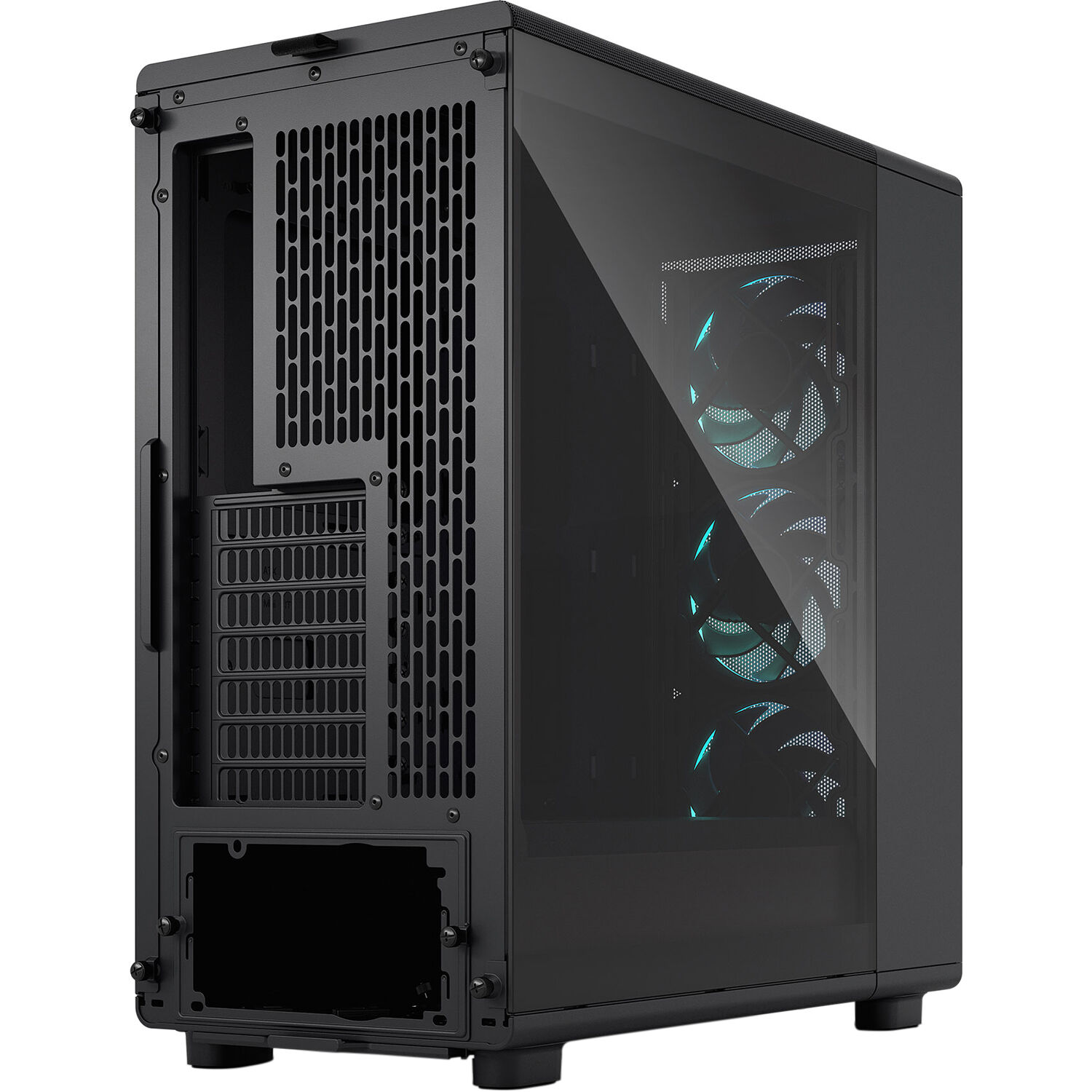 Fractal Design Epoch Black RGB Light Tint TG mid-tower case with mesh front and tempered glass side panel — view 10