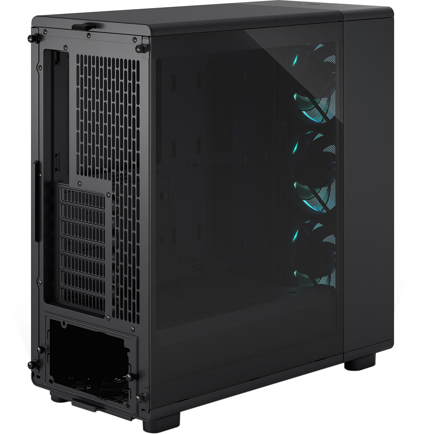 Fractal Design Epoch Black RGB Light Tint TG mid-tower case with mesh front and tempered glass side panel — view 12