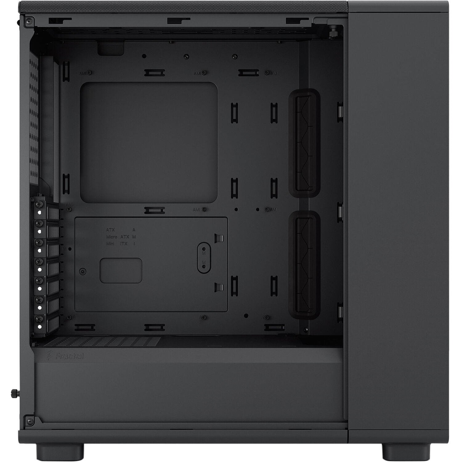 Fractal Design Epoch Black RGB Light Tint TG mid-tower case with mesh front and tempered glass side panel — view 13
