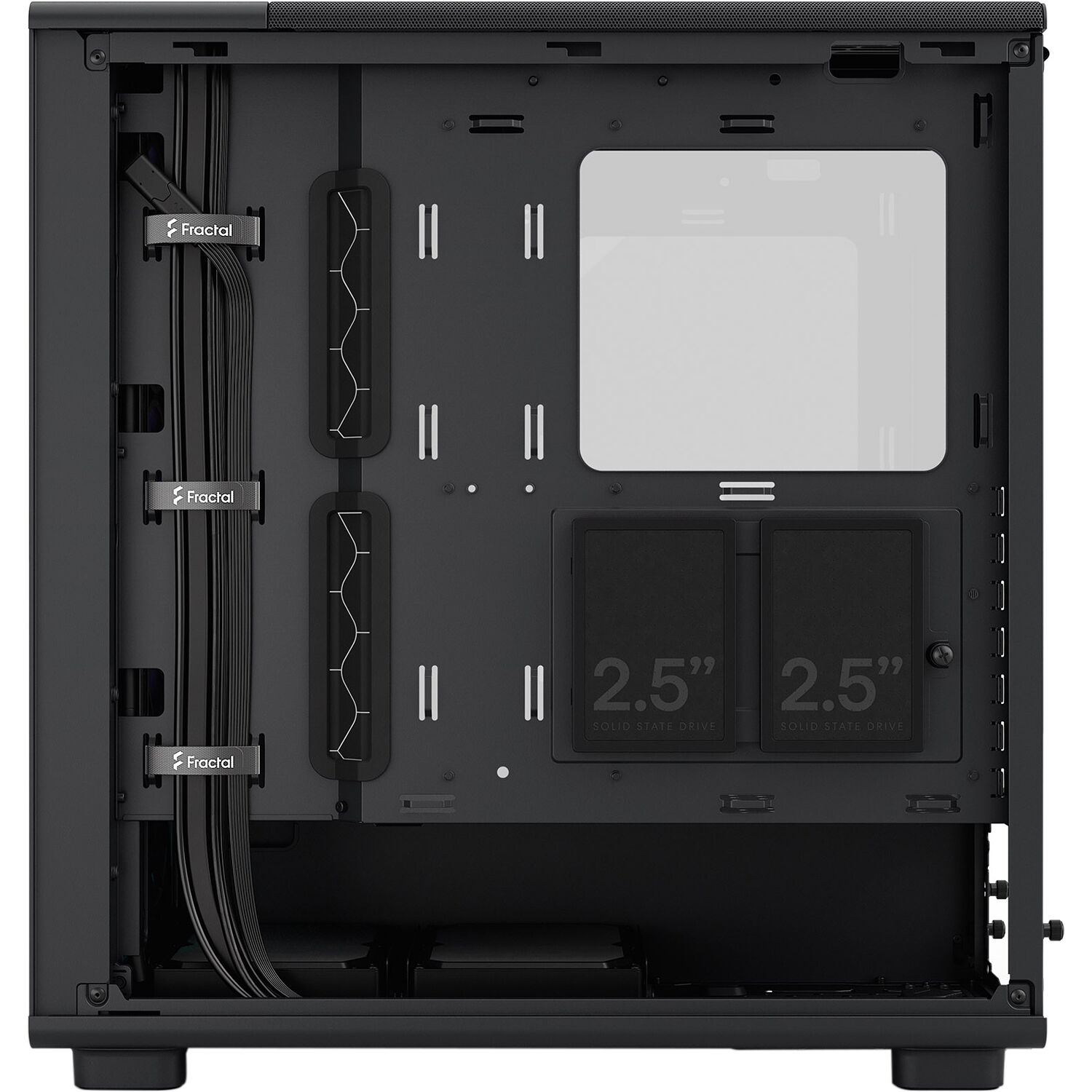 Fractal Design Epoch Black RGB Light Tint TG mid-tower case with mesh front and tempered glass side panel — view 15