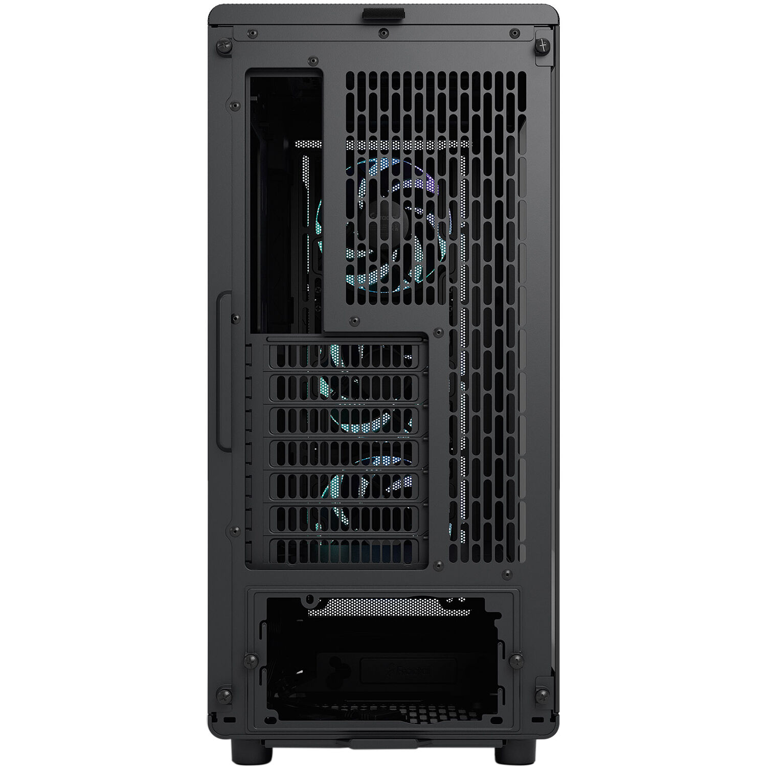 Fractal Design Epoch Black RGB Light Tint TG mid-tower case with mesh front and tempered glass side panel — view 2