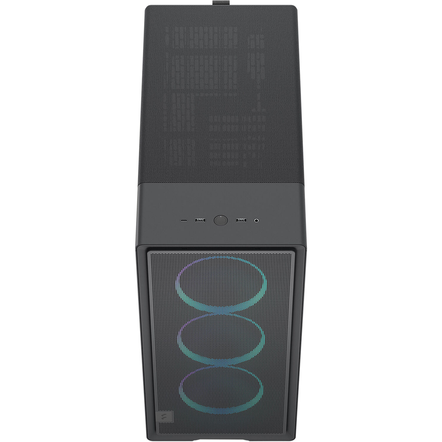 Fractal Design Epoch Black RGB Light Tint TG mid-tower case with mesh front and tempered glass side panel — view 5