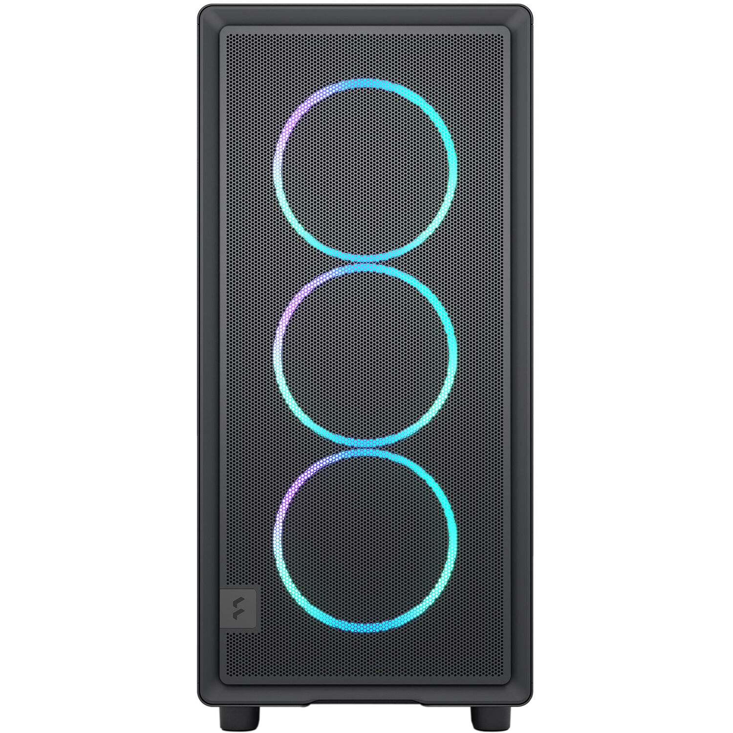 Fractal Design Epoch Black RGB Light Tint TG mid-tower case with mesh front and tempered glass side panel — view 6