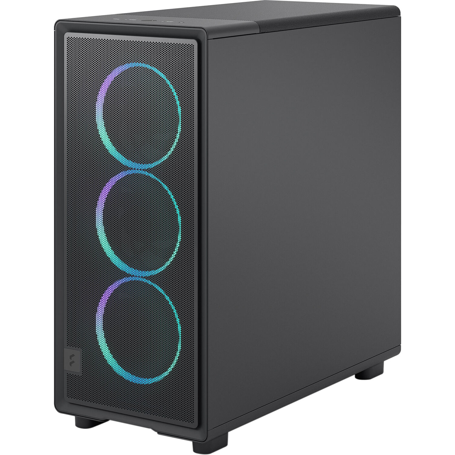 Fractal Design Epoch Black RGB Light Tint TG mid-tower case with mesh front and tempered glass side panel — view 7