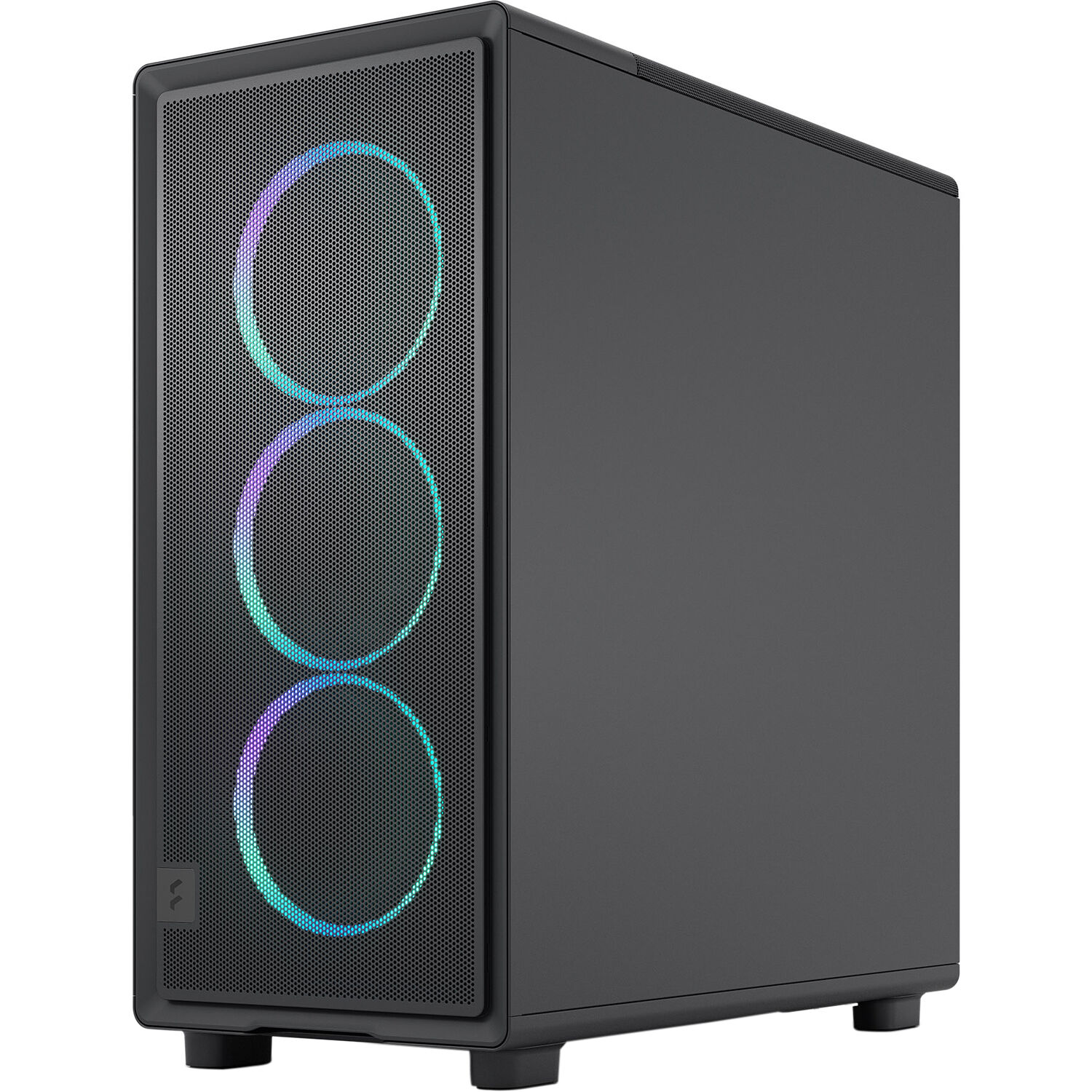 Fractal Design Epoch Black RGB Light Tint TG mid-tower case with mesh front and tempered glass side panel — view 9