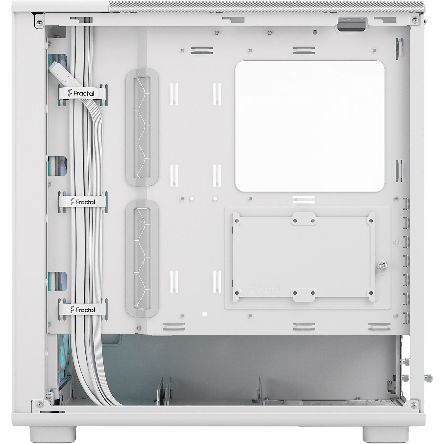 Fractal Design Epoch White RGB Clear TG mid-tower PC case with mesh front and clear glass side panel — view 13