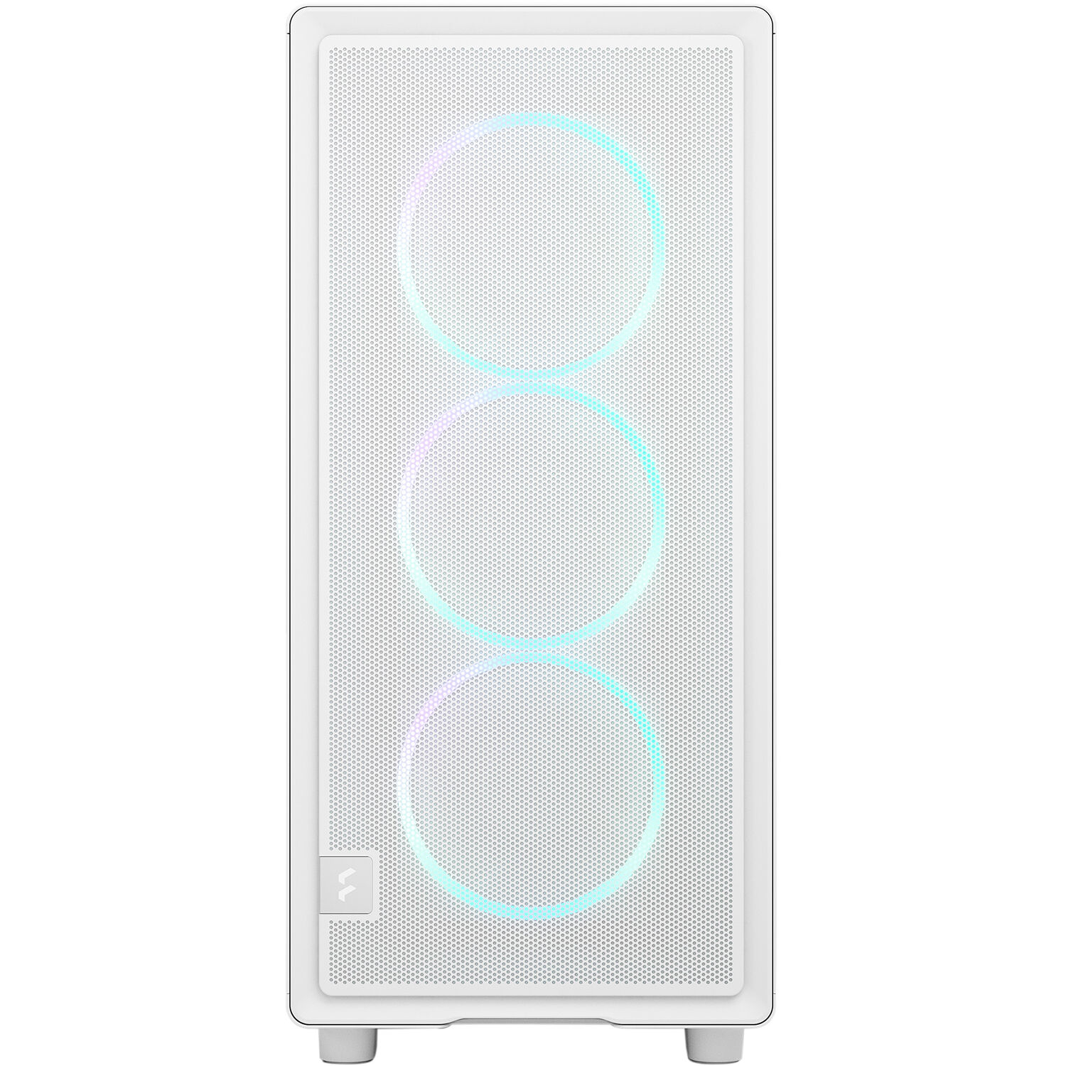 Fractal Design Epoch White RGB Clear TG mid-tower PC case with mesh front and clear glass side panel — view 6