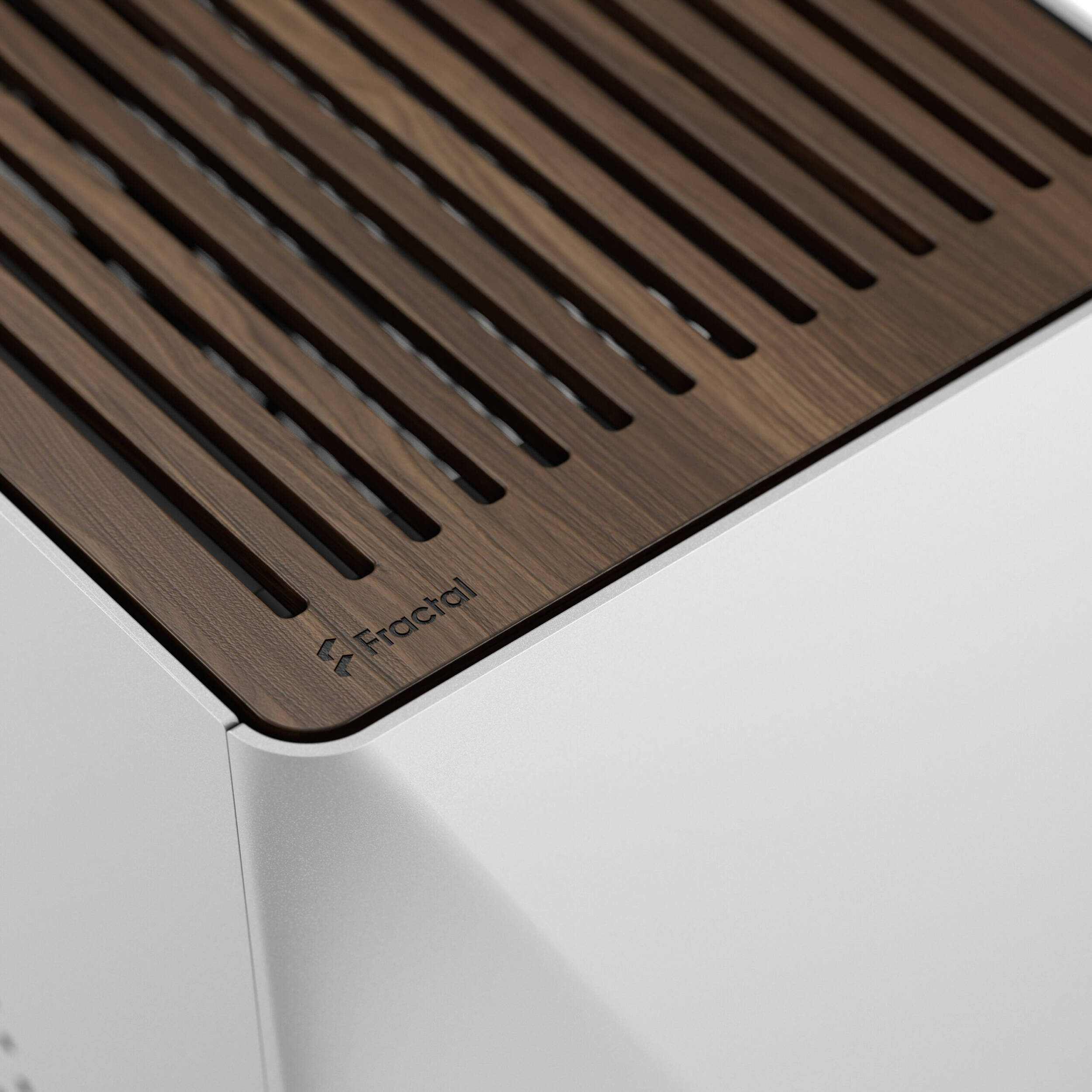 Fractal Design Era 2 Silver small form factor case with anodized aluminum and walnut panel — view 10