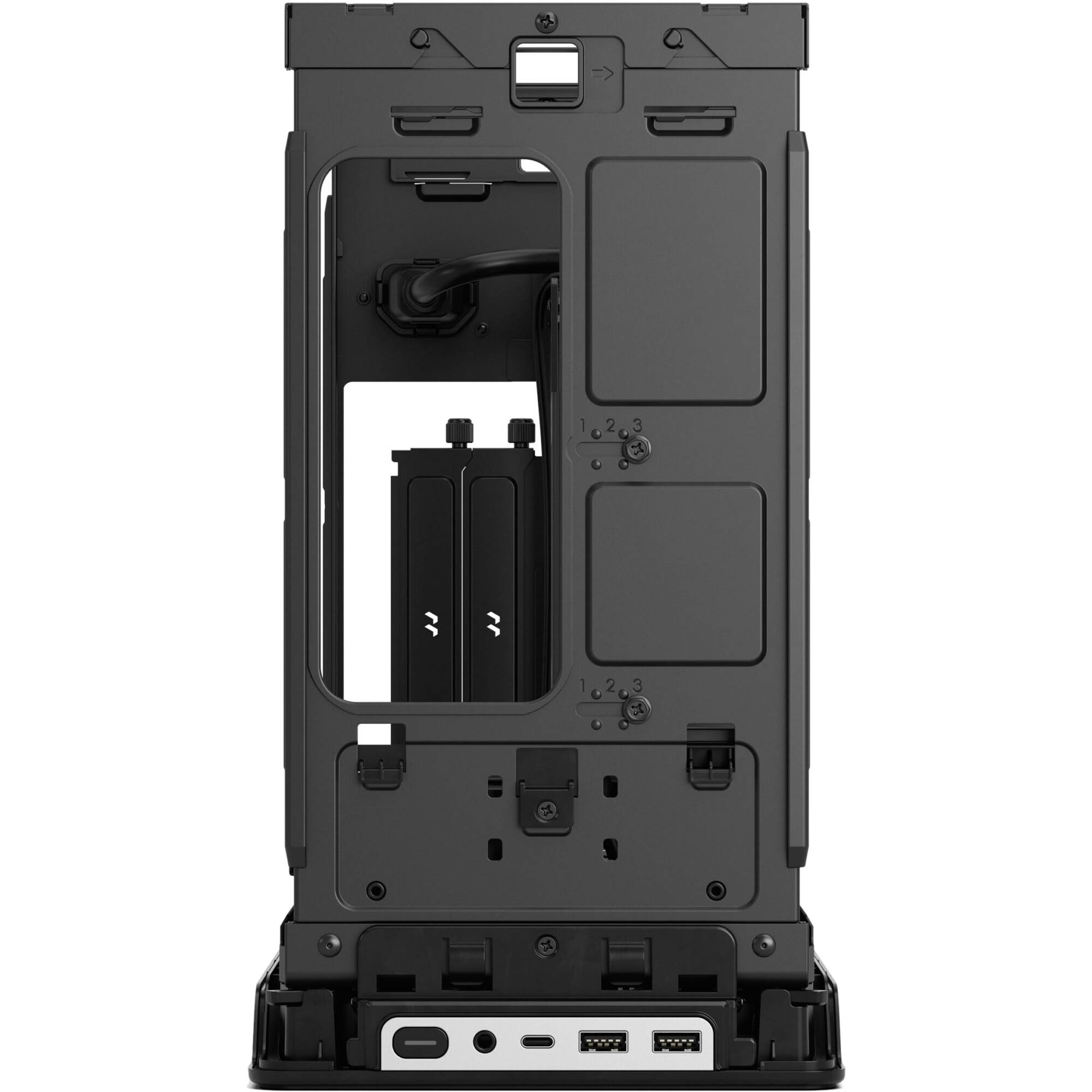 Fractal Design Era 2 Silver small form factor case with anodized aluminum and walnut panel — view 11