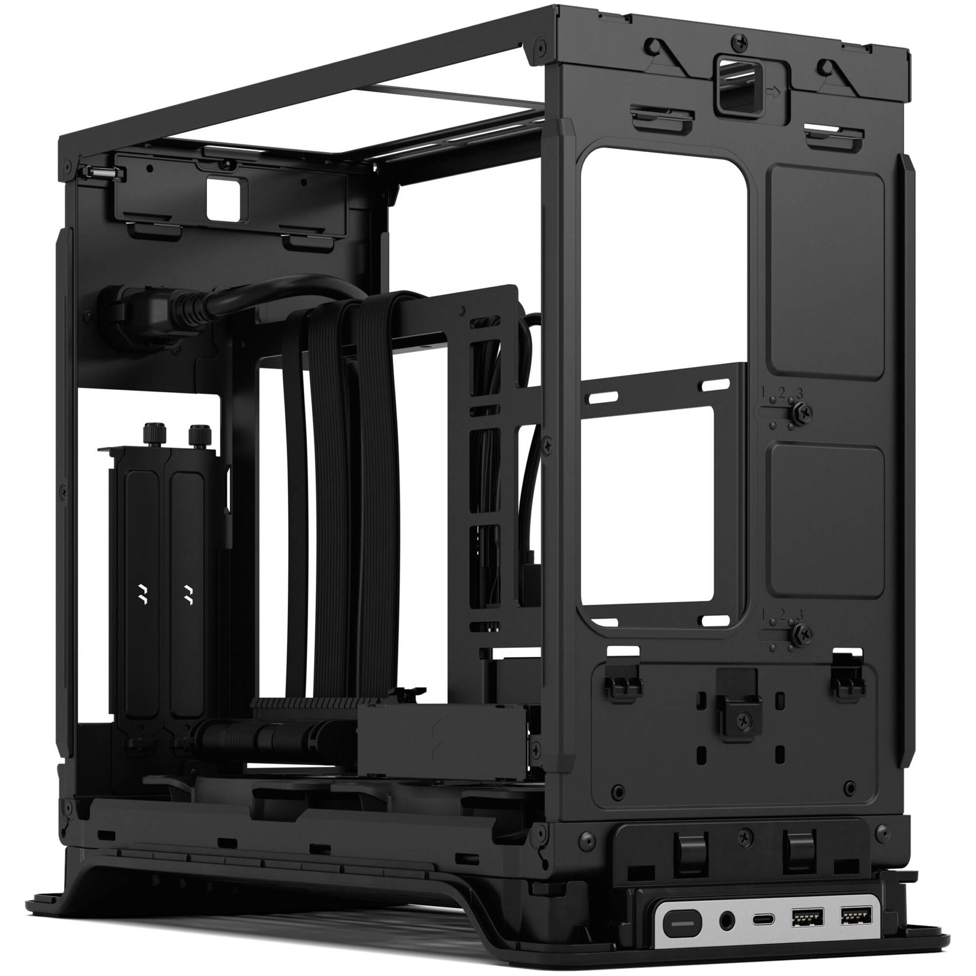Fractal Design Era 2 Silver small form factor case with anodized aluminum and walnut panel — view 12
