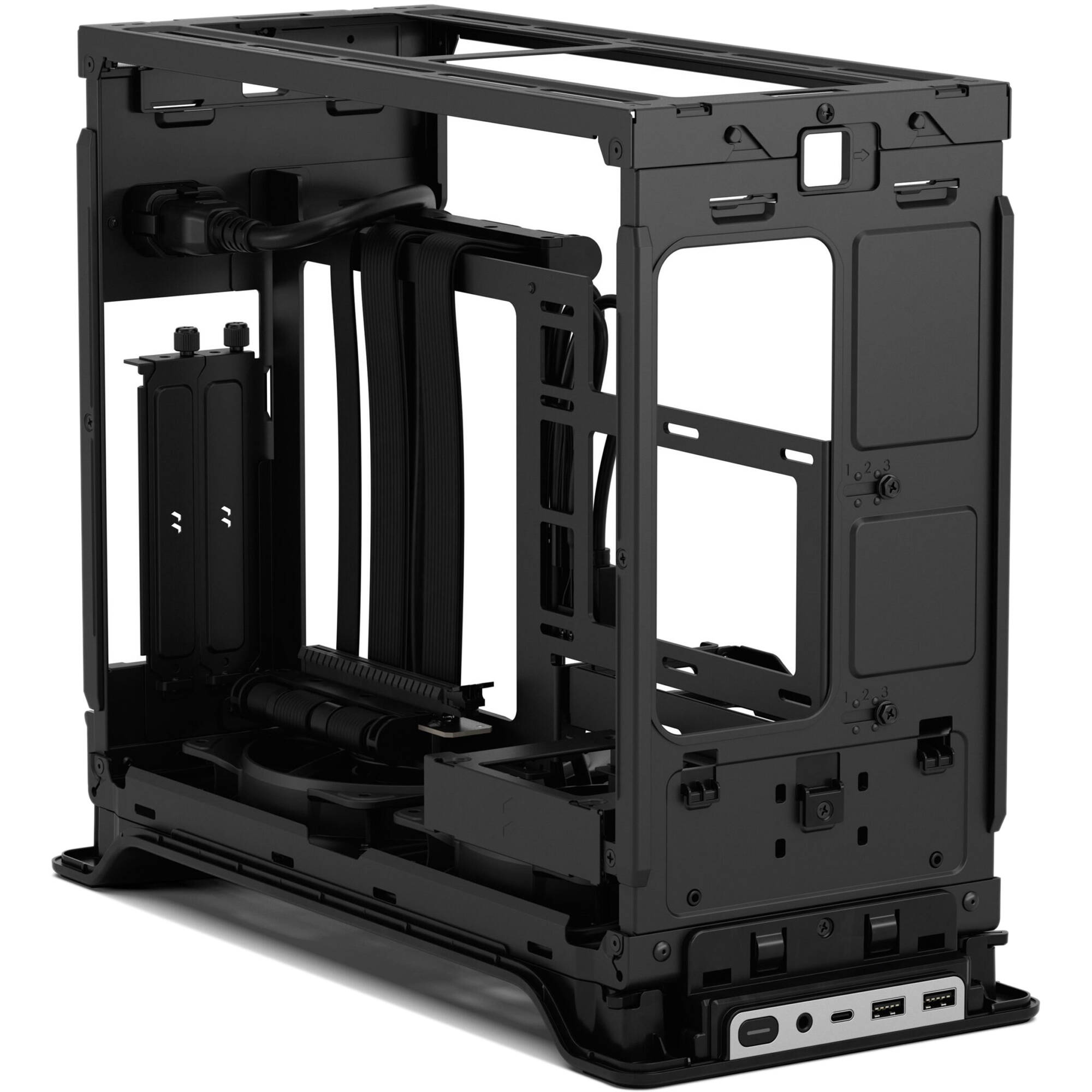 Fractal Design Era 2 Silver small form factor case with anodized aluminum and walnut panel — view 13