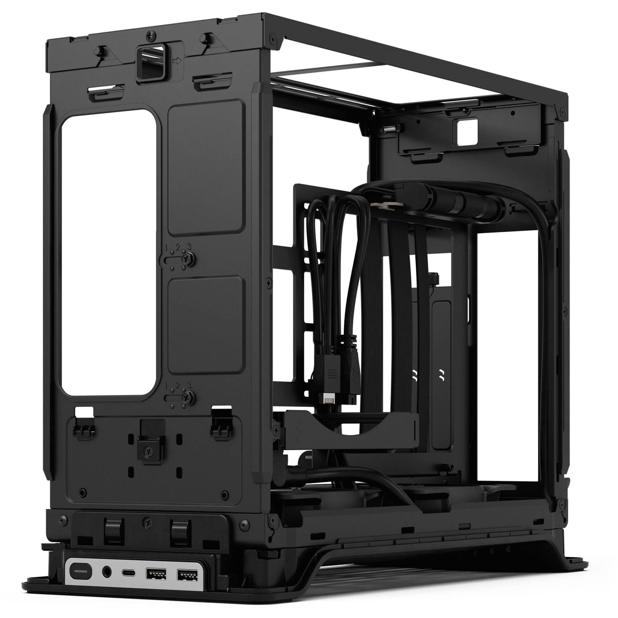 Fractal Design Era 2 Silver small form factor case with anodized aluminum and walnut panel — view 14