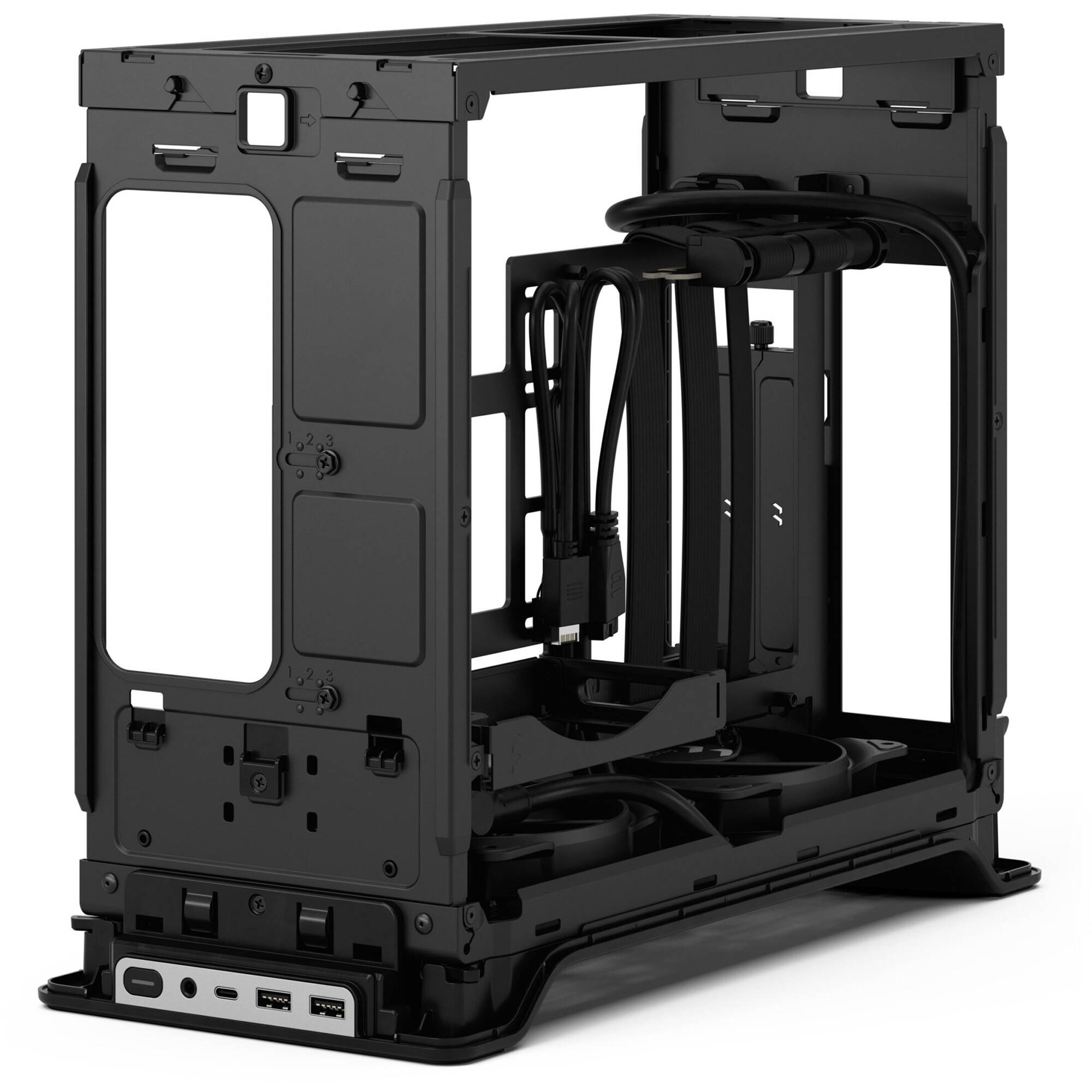 Fractal Design Era 2 Silver small form factor case with anodized aluminum and walnut panel — view 15