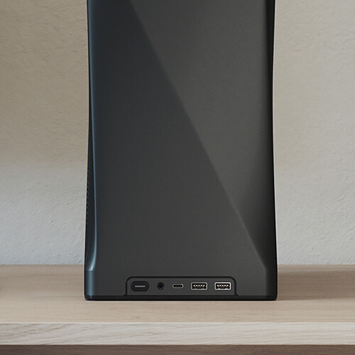 Fractal Design Era 2 Silver small form factor case with anodized aluminum and walnut panel — view 25