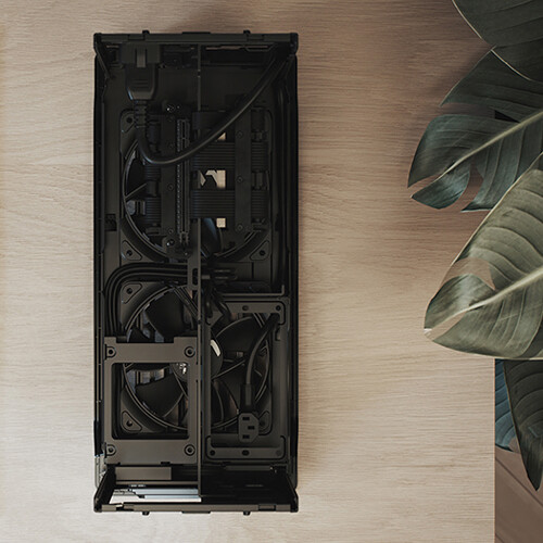Fractal Design Era 2 Silver small form factor case with anodized aluminum and walnut panel — view 26