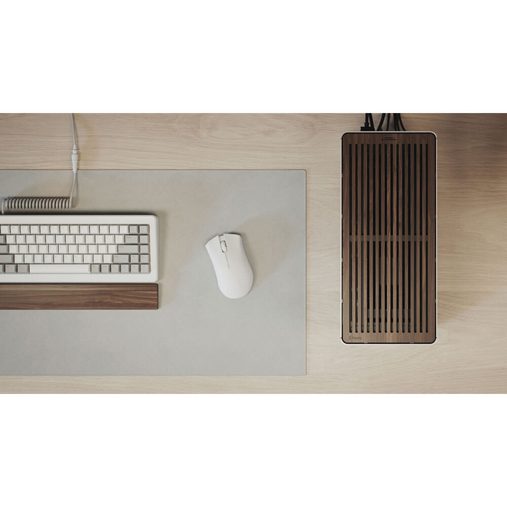 Fractal Design Era 2 Silver small form factor case with anodized aluminum and walnut panel — view 32