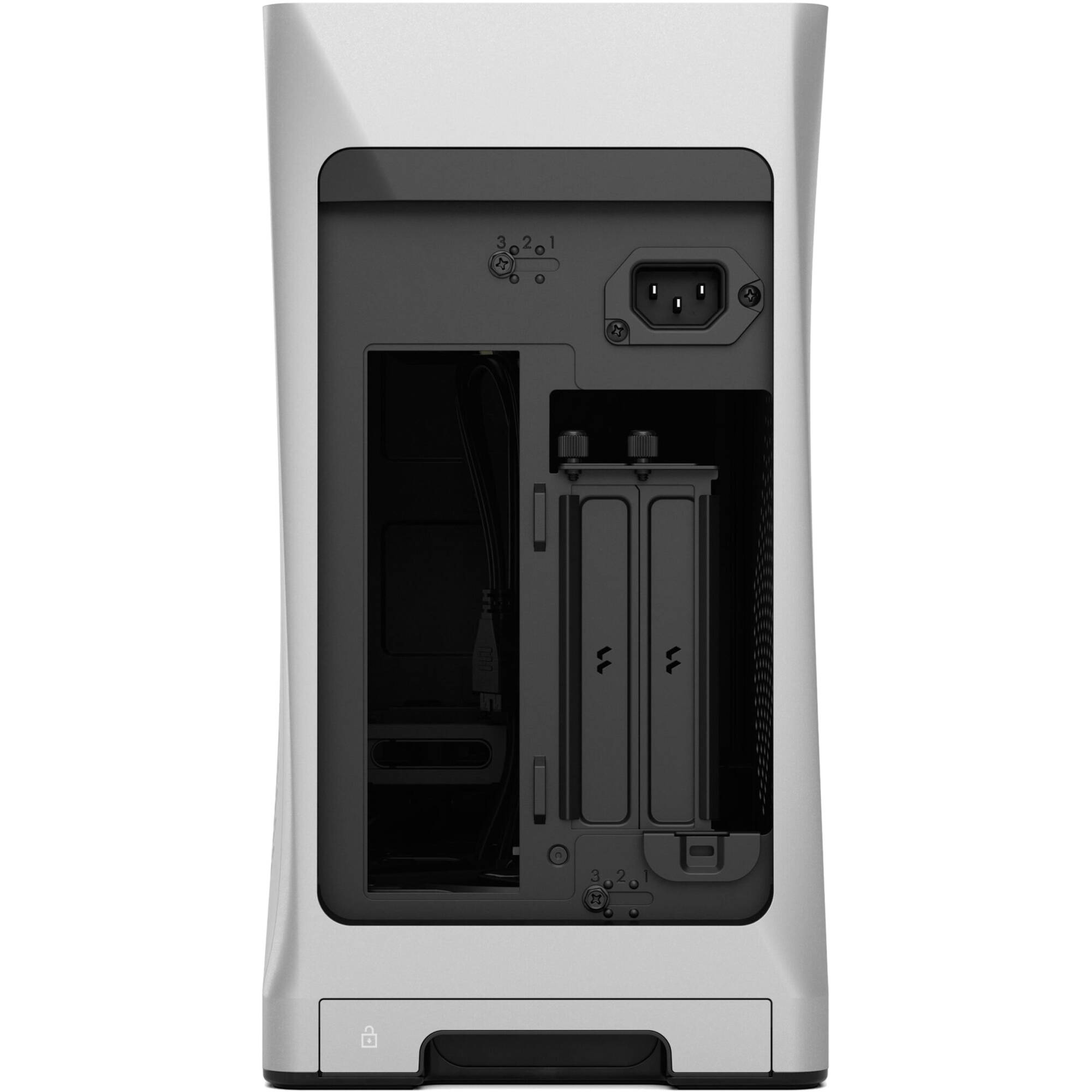 Fractal Design Era 2 Silver small form factor case with anodized aluminum and walnut panel — view 4