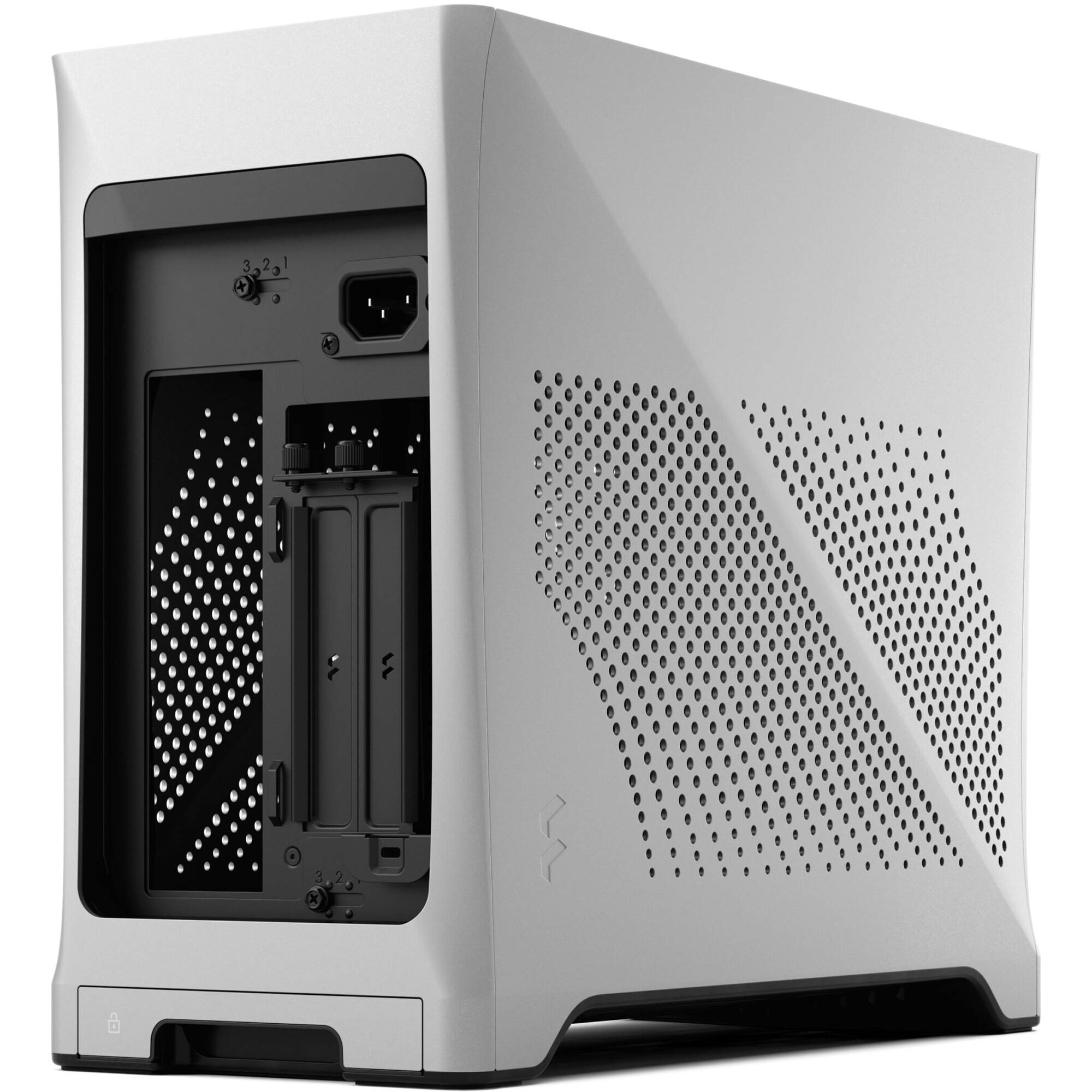 Fractal Design Era 2 Silver small form factor case with anodized aluminum and walnut panel — view 5