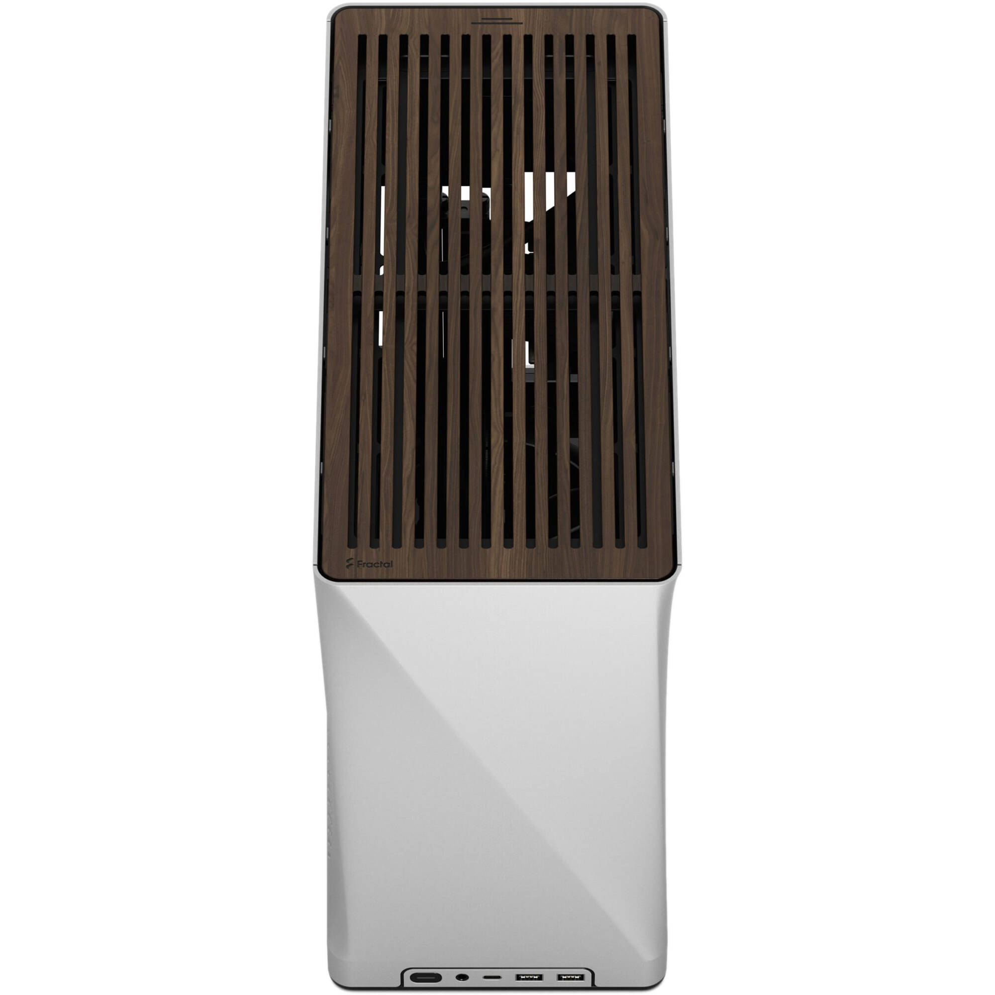 Fractal Design Era 2 Silver small form factor case with anodized aluminum and walnut panel — view 8