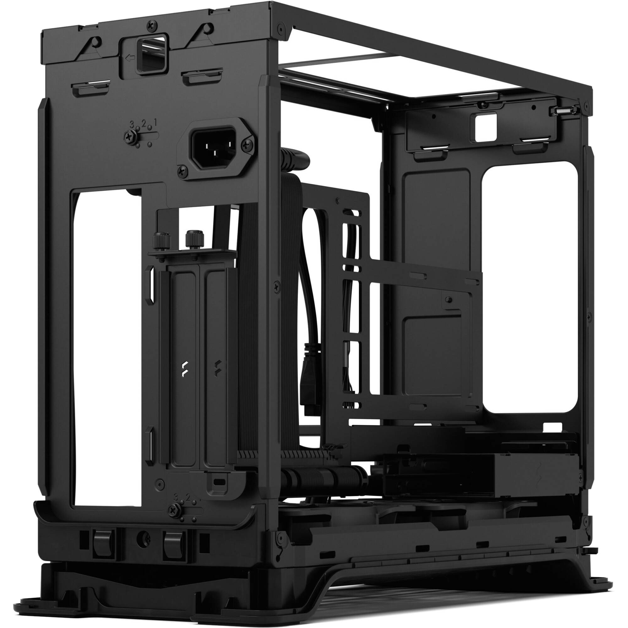 Fractal Design Era 2 Charcoal Gray Mini-ITX small form factor case with walnut top panel — view 15