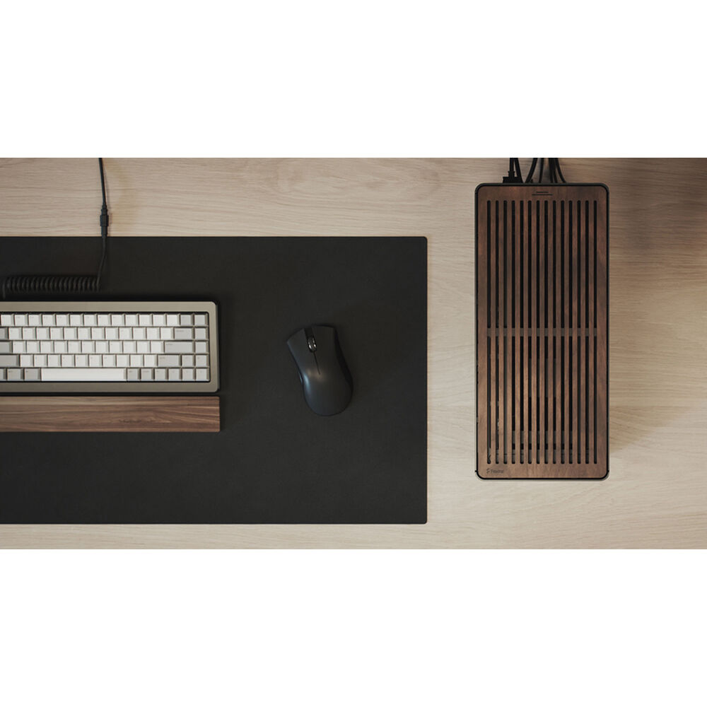 Fractal Design Era 2 Charcoal Gray Mini-ITX small form factor case with walnut top panel — view 30