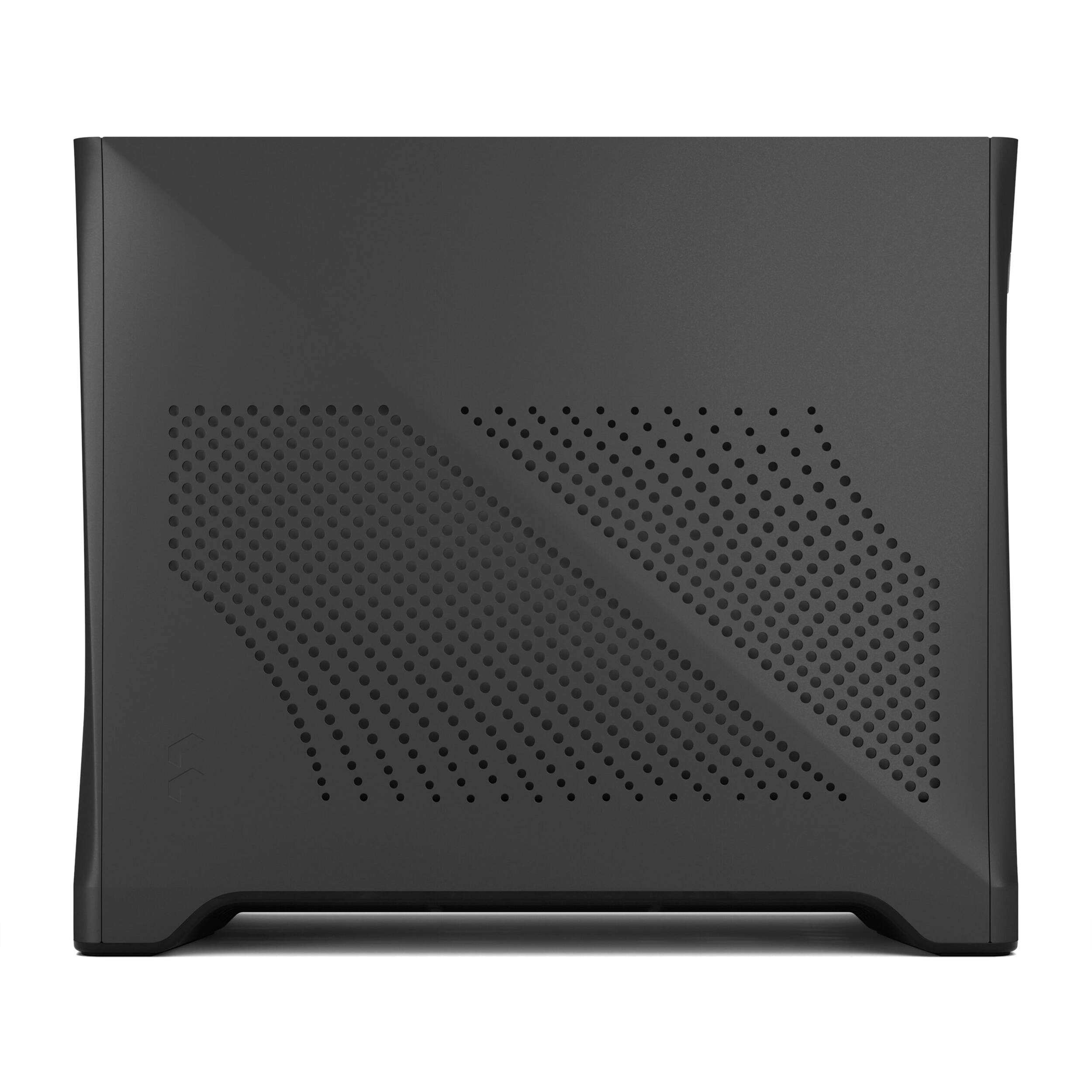Fractal Design Era 2 Charcoal Gray Mini-ITX small form factor case with walnut top panel — view 7