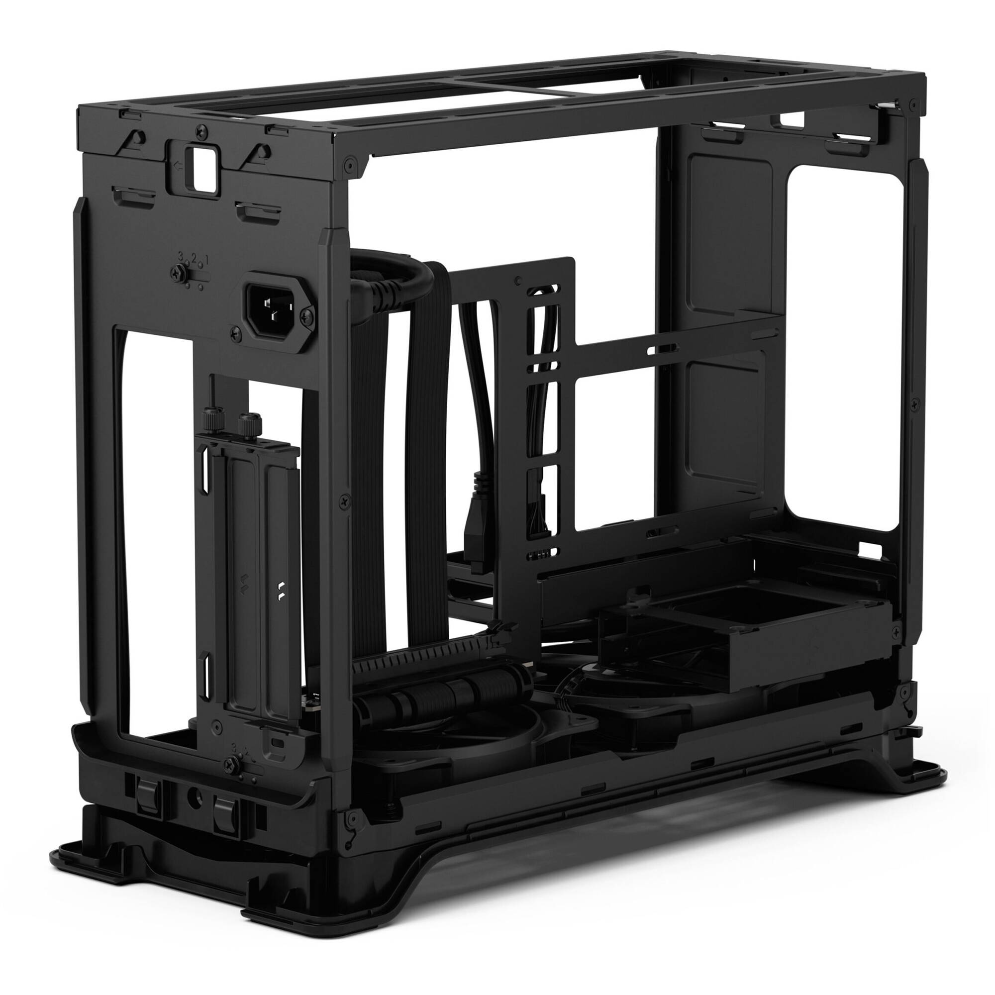 Fractal Design Era 2 Midnight Blue small form factor PC case with aluminum body and walnut top panel — view 14