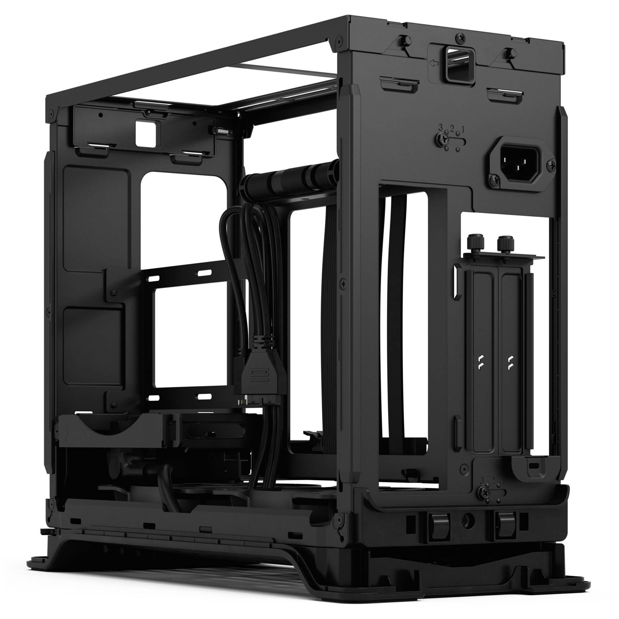 Fractal Design Era 2 Midnight Blue small form factor PC case with aluminum body and walnut top panel — view 15